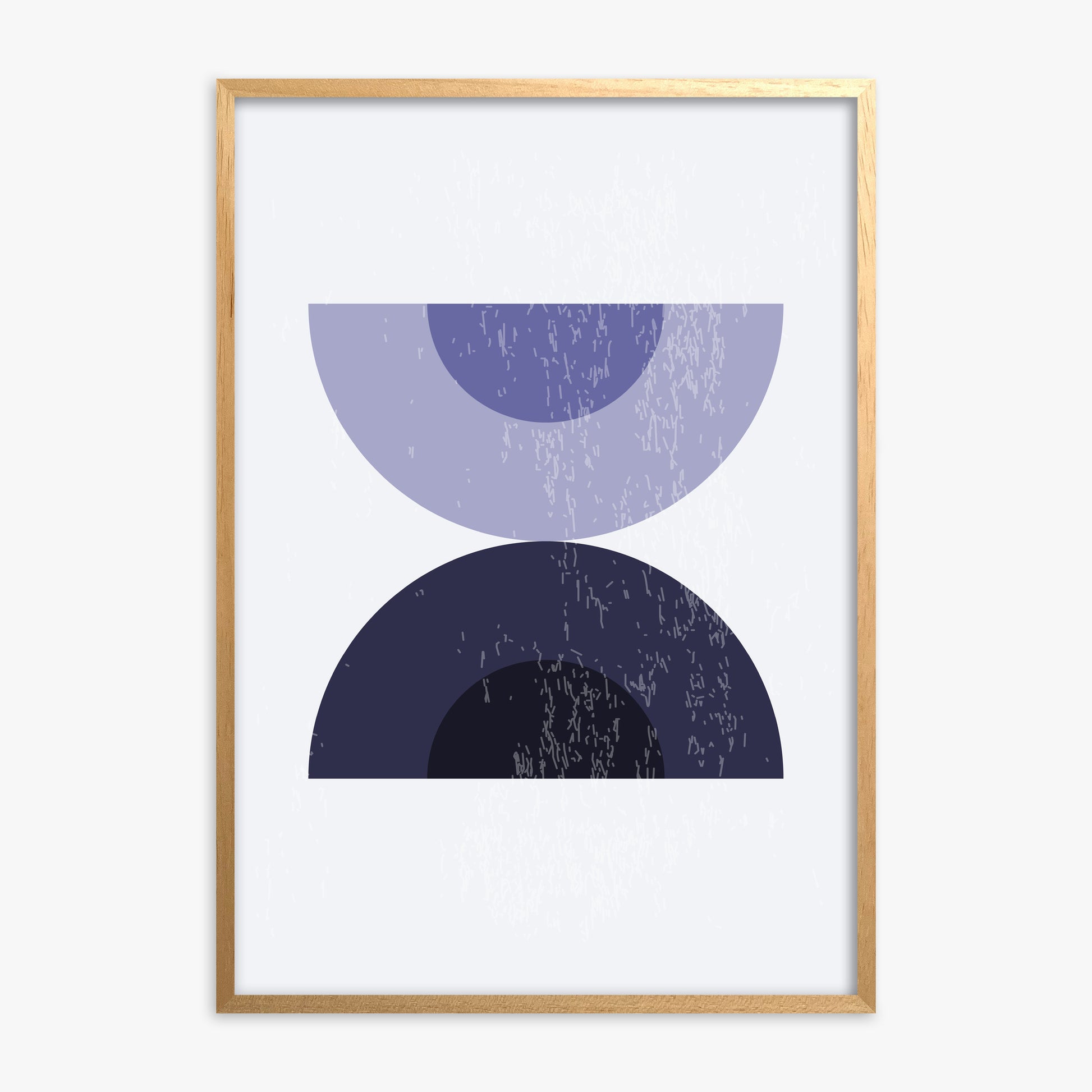 Midnight Balance, Oak Framed Poster With Oak Frame