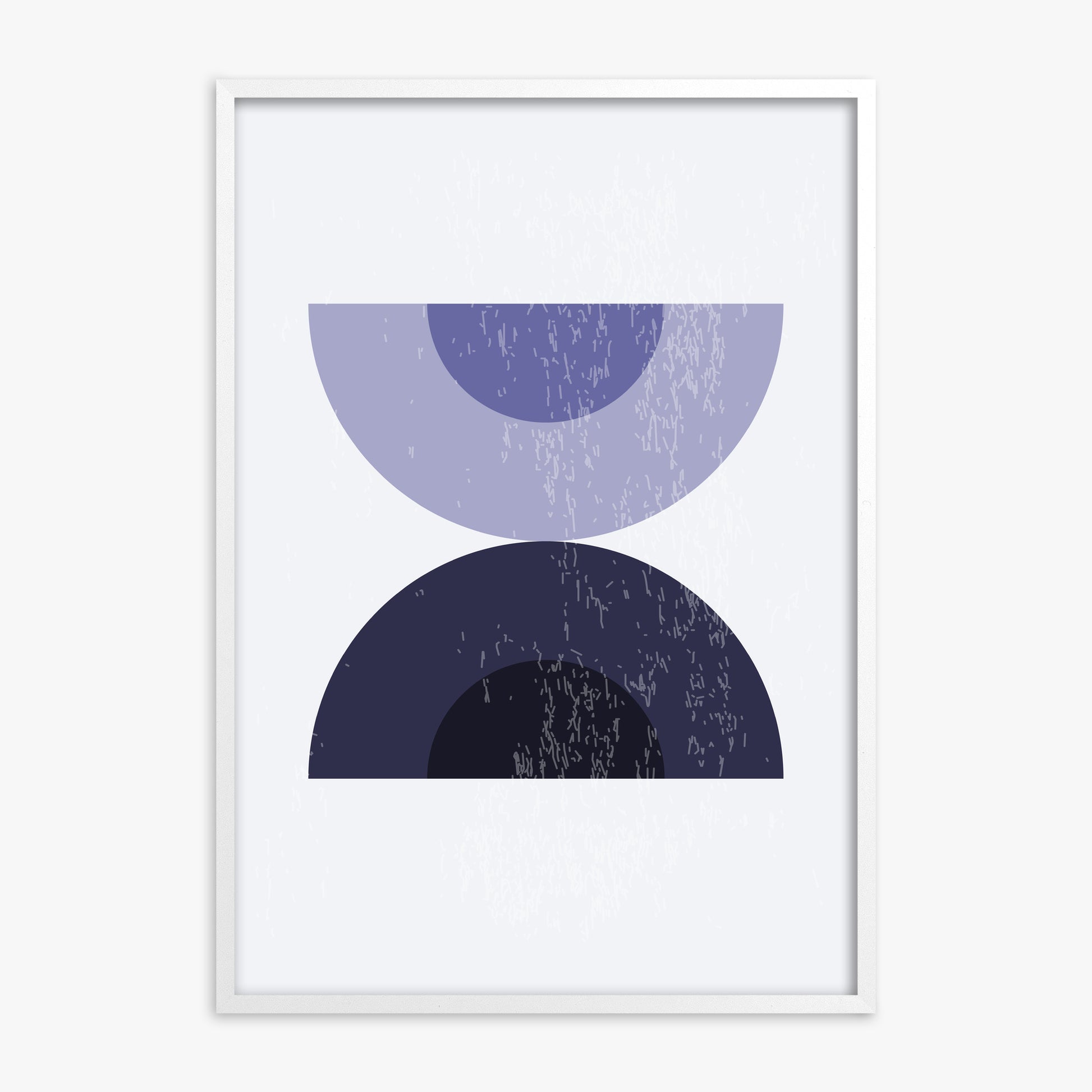 Midnight Balance, White Framed Poster With White Frame