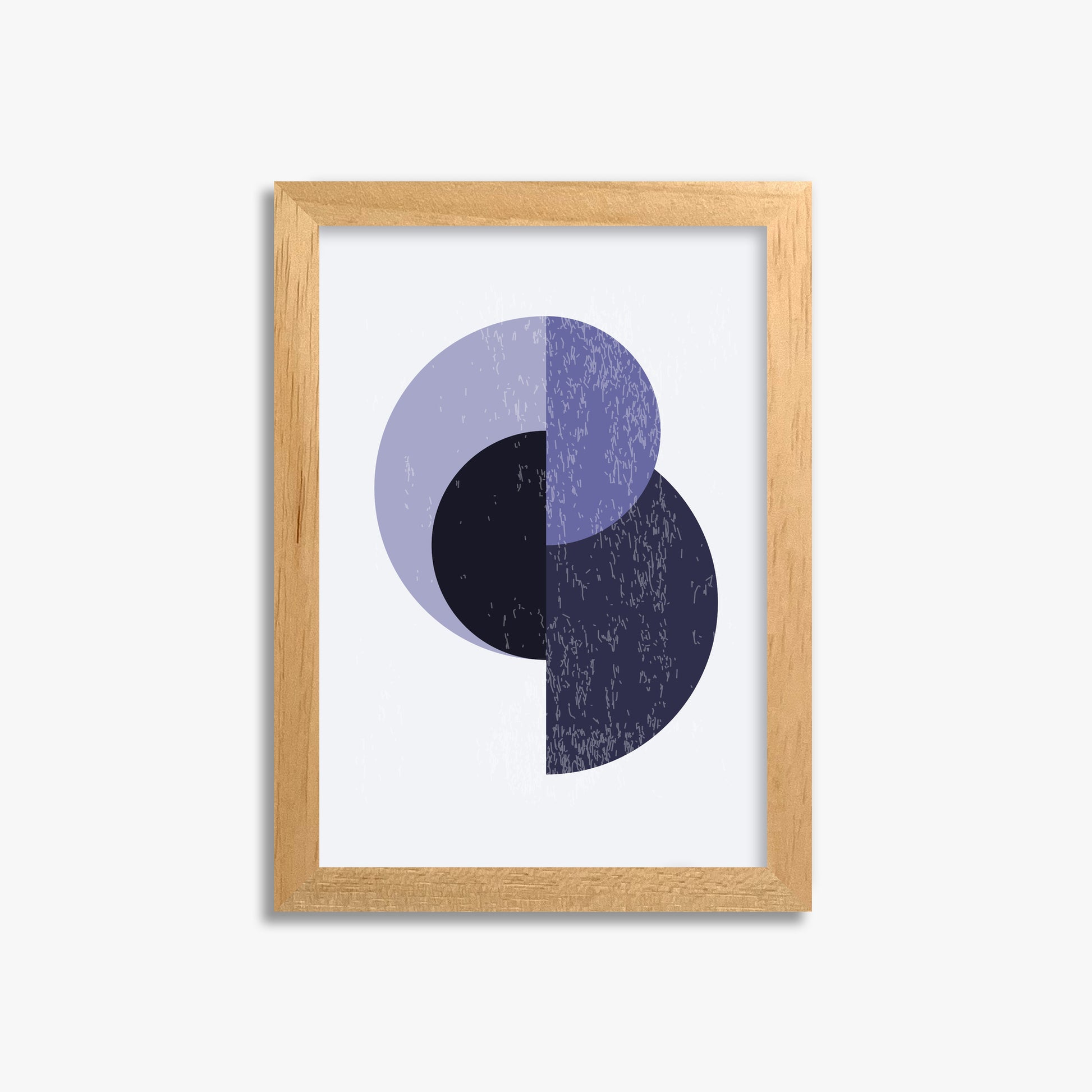 Lunar Eclipse, 21x30cm Framed Poster With Oak Frame