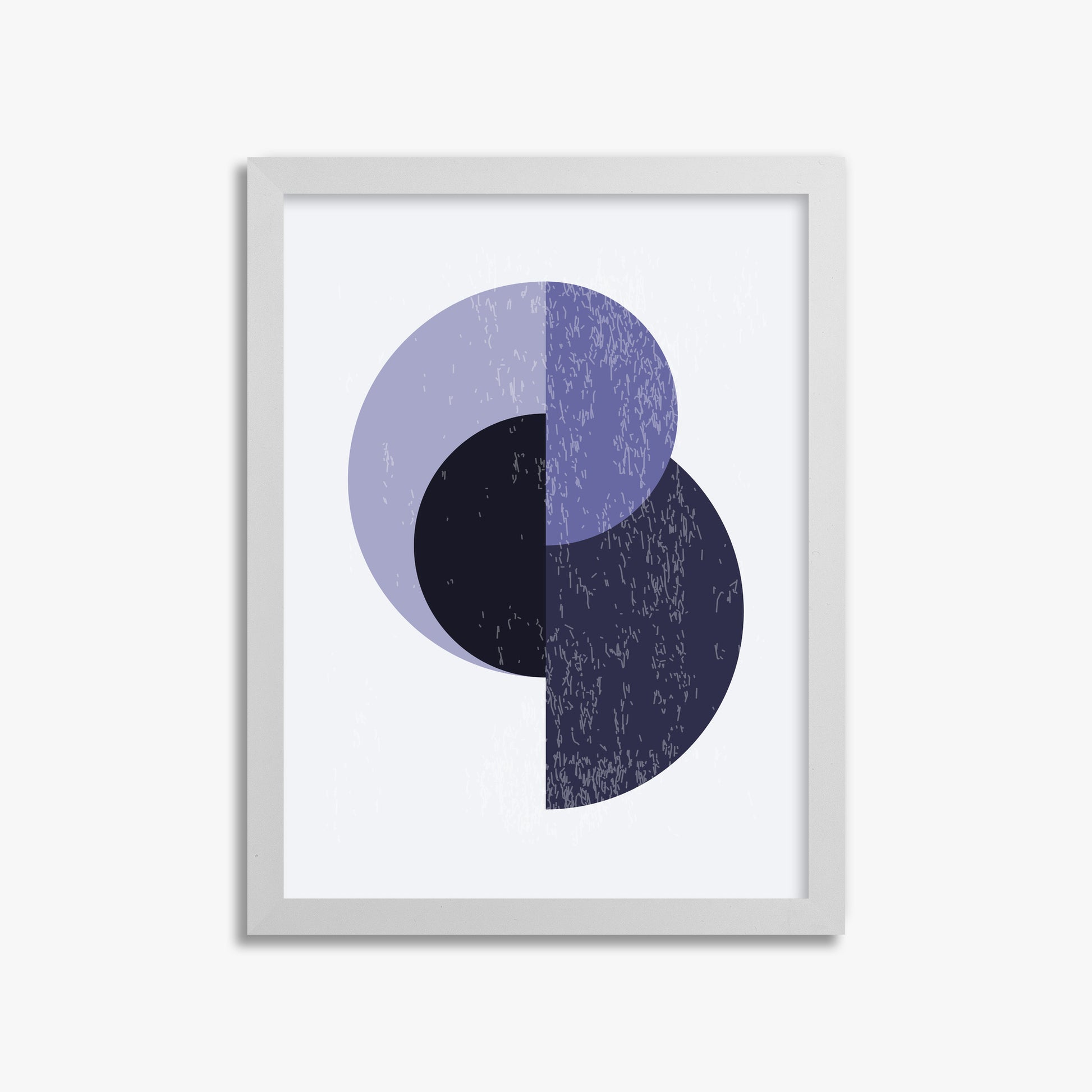 Lunar Eclipse, 30x40cm Framed Poster With White Frame