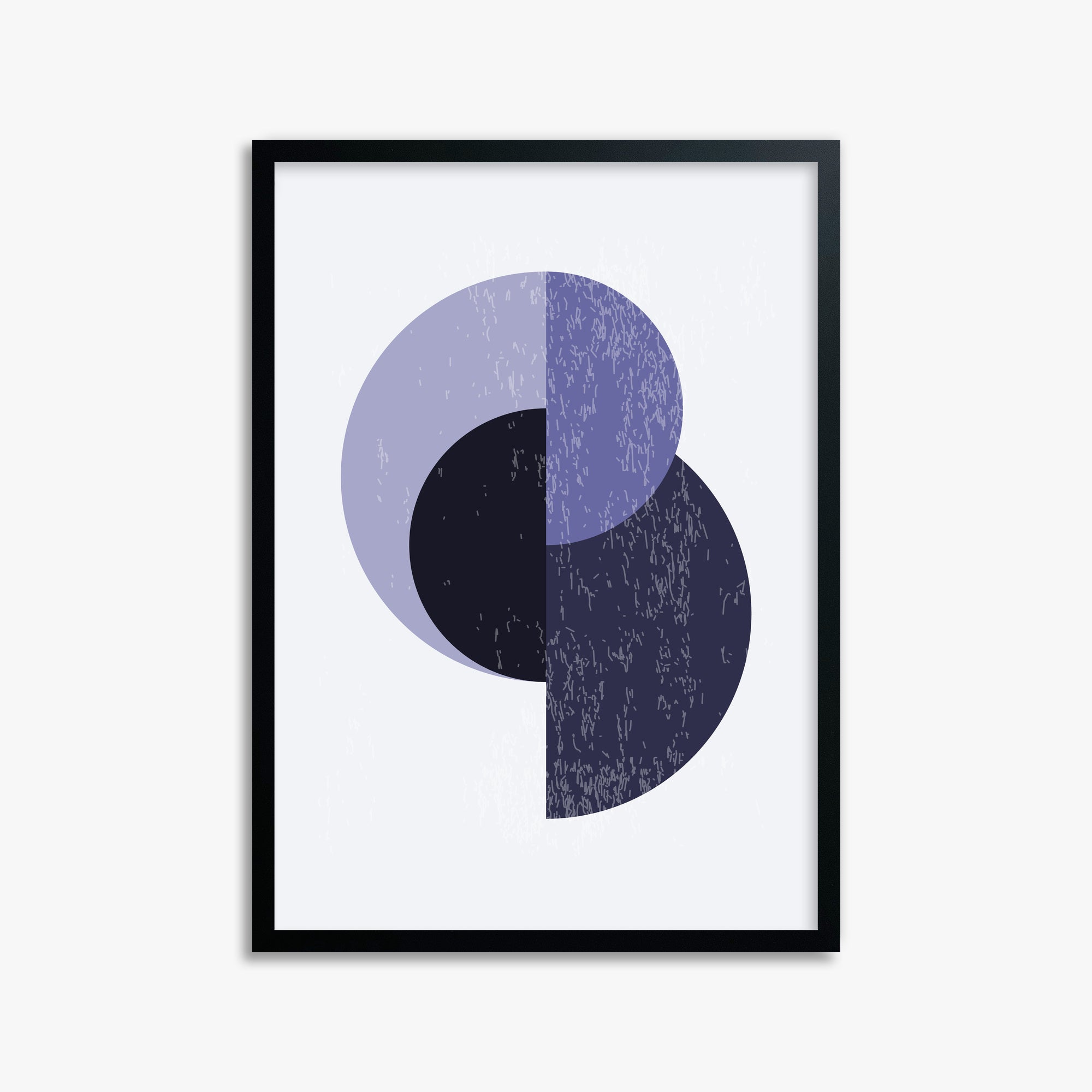 Lunar Eclipse, 50x70cm Framed Poster With Black Frame