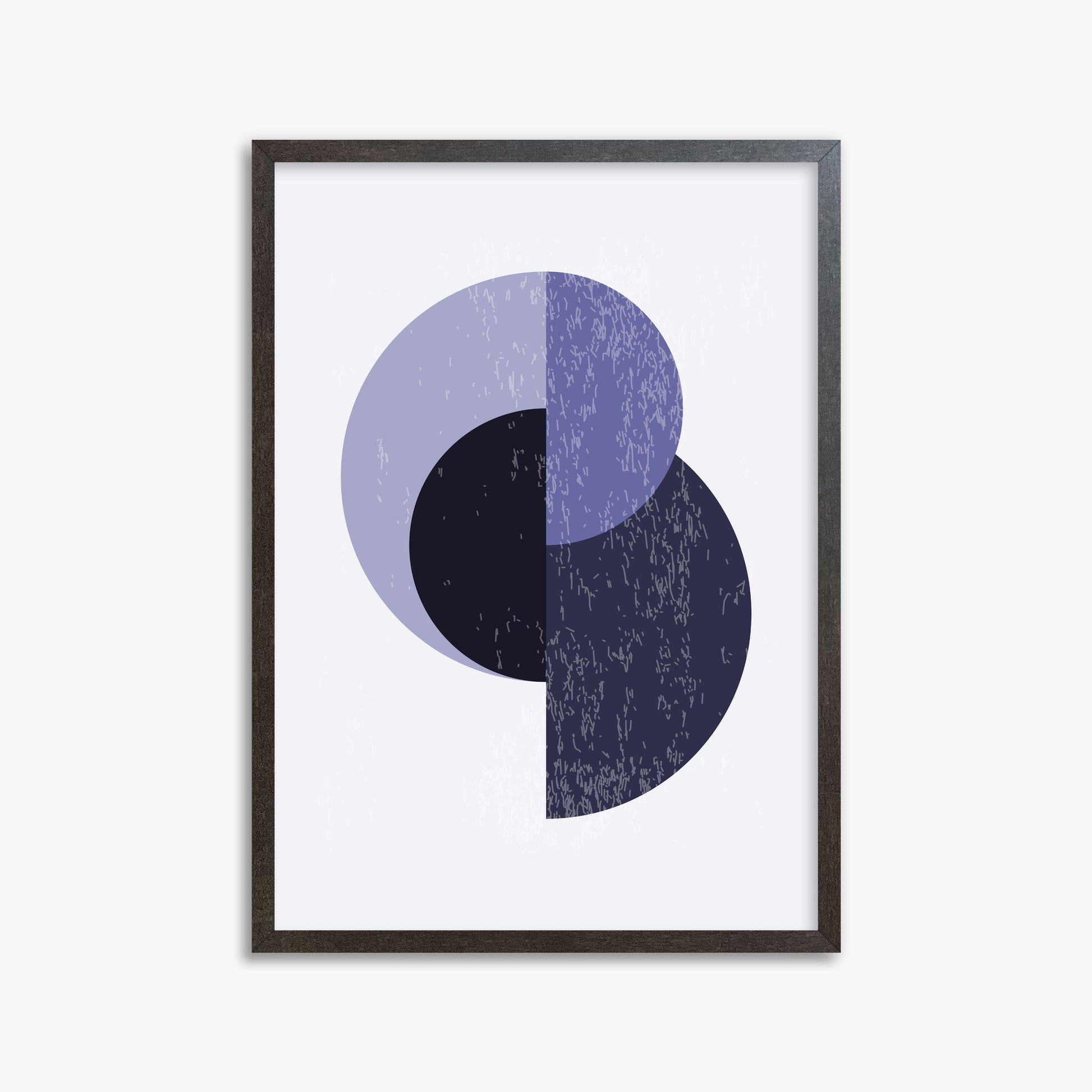 Lunar Eclipse, 50x70cm Framed Poster With Espresso Frame