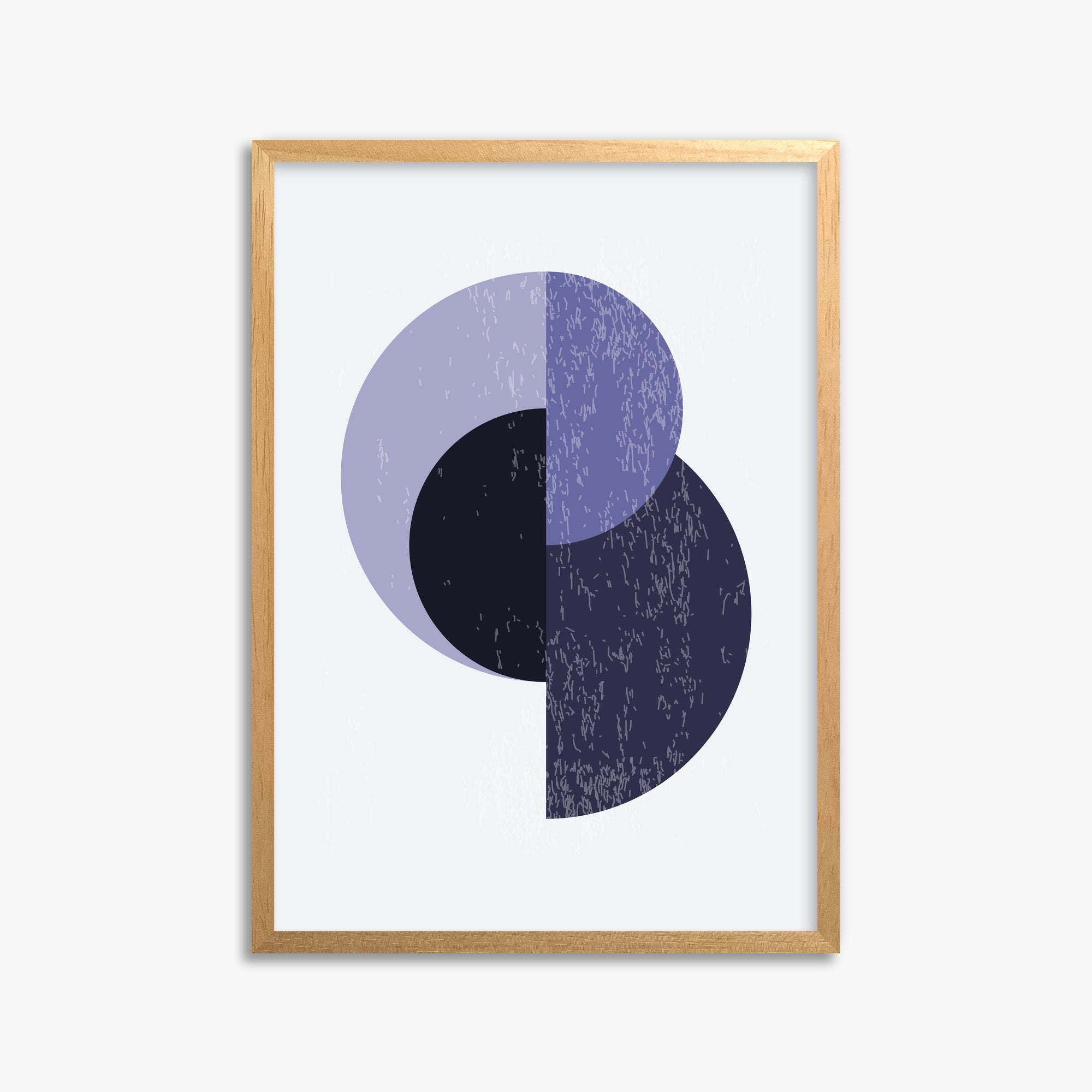 Lunar Eclipse, 50x70cm Framed Poster With Oak Frame