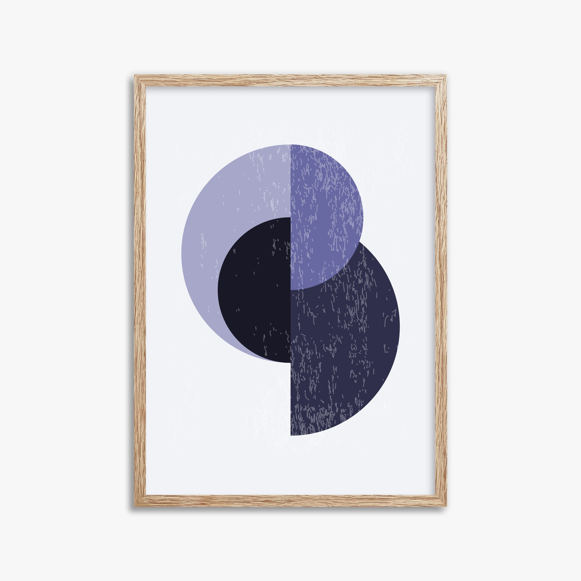 Lunar Eclipse, 50x70cm Framed Poster With Raw Oak Frame