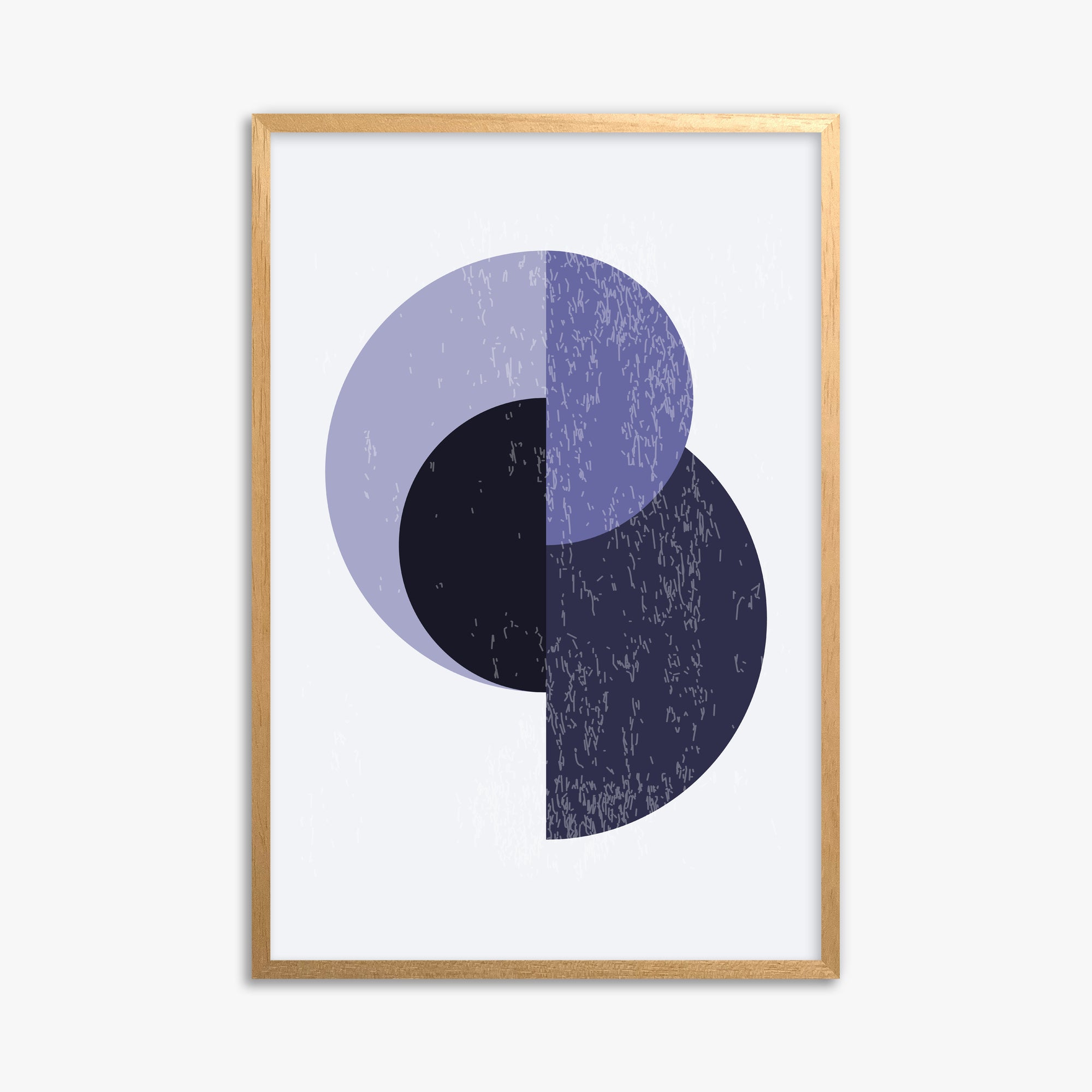 Lunar Eclipse, 61x91cm Framed Poster With Oak Frame