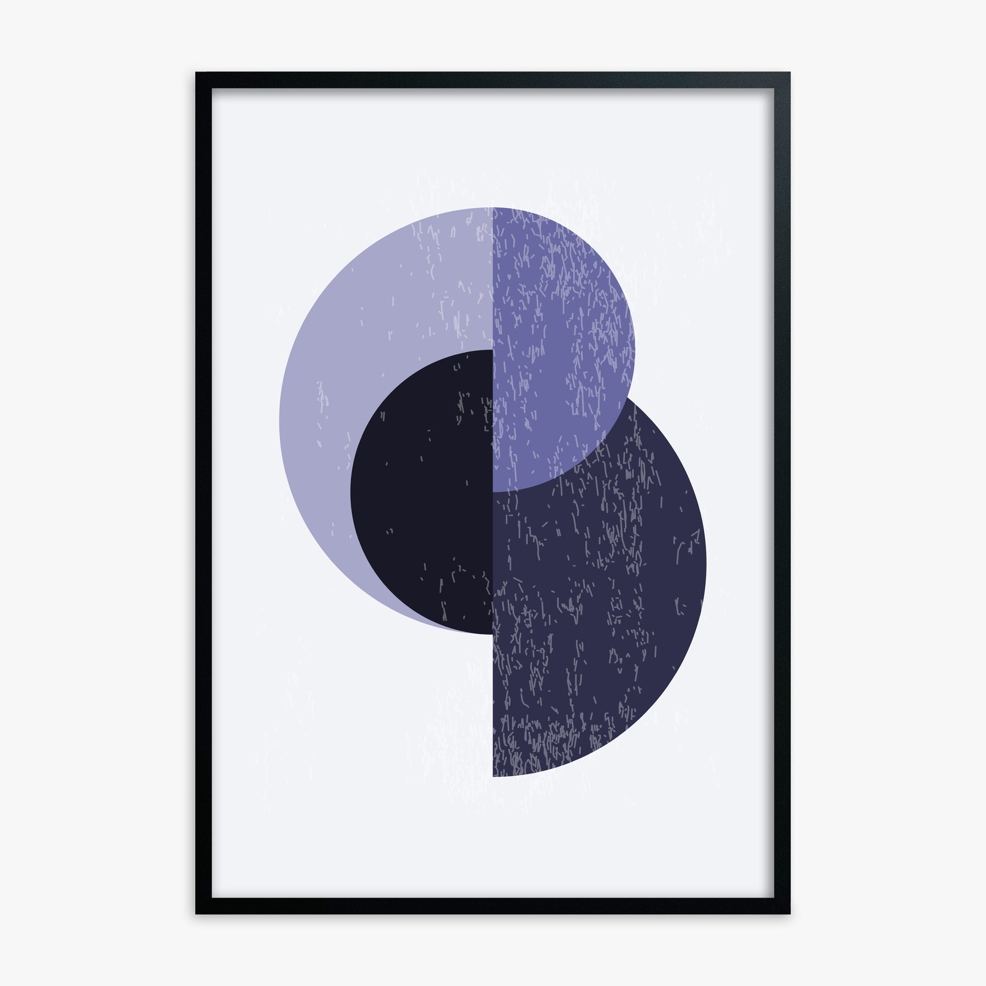 Lunar Eclipse, Black Framed Poster With Black Frame