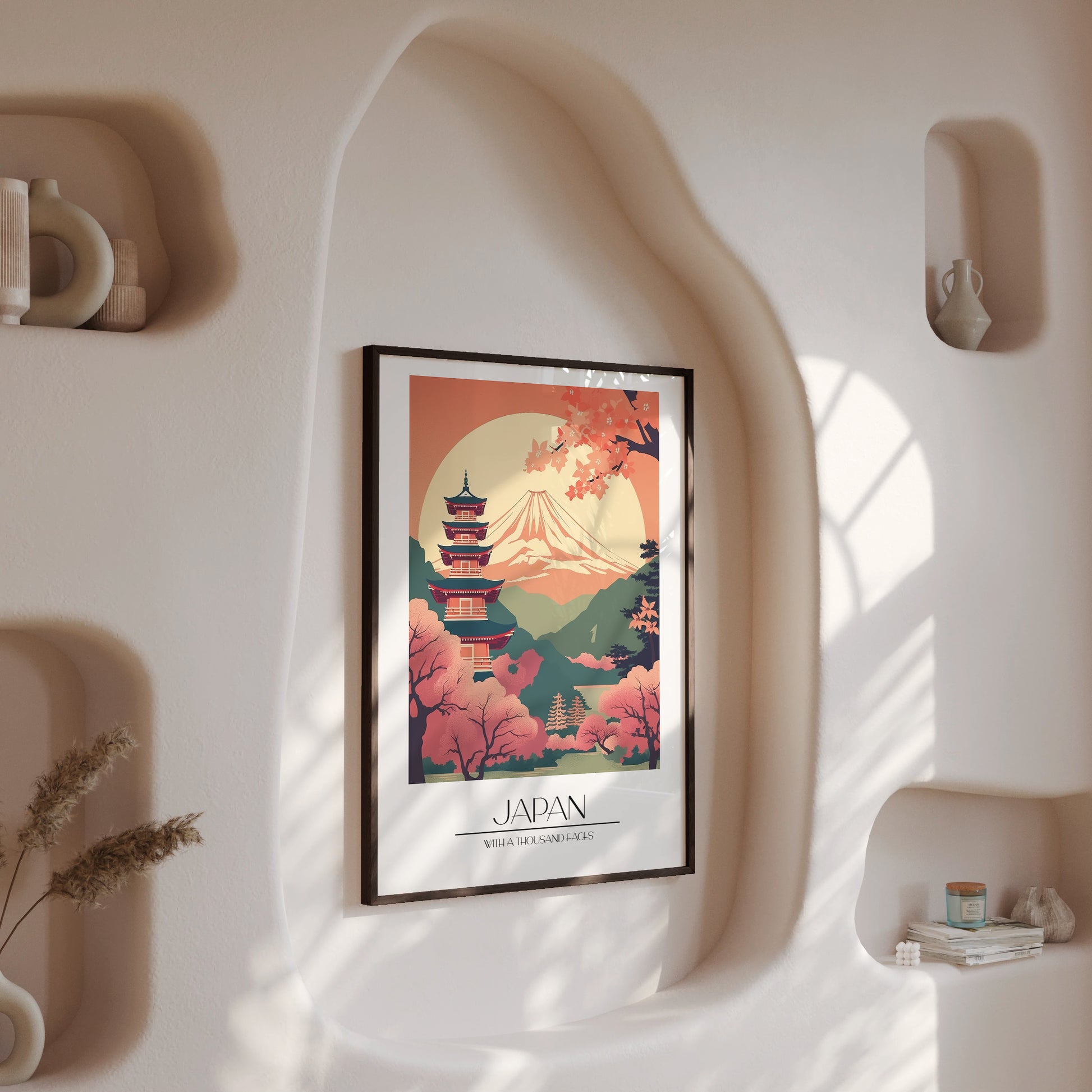 Design Concept No. 13 for Cherry Blossom Fuji Vista Modern Poster Art
