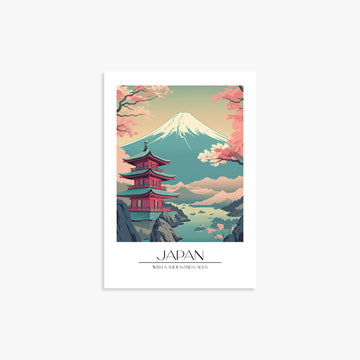 Serenity of Fuji, 21x30cm Poster Unframed