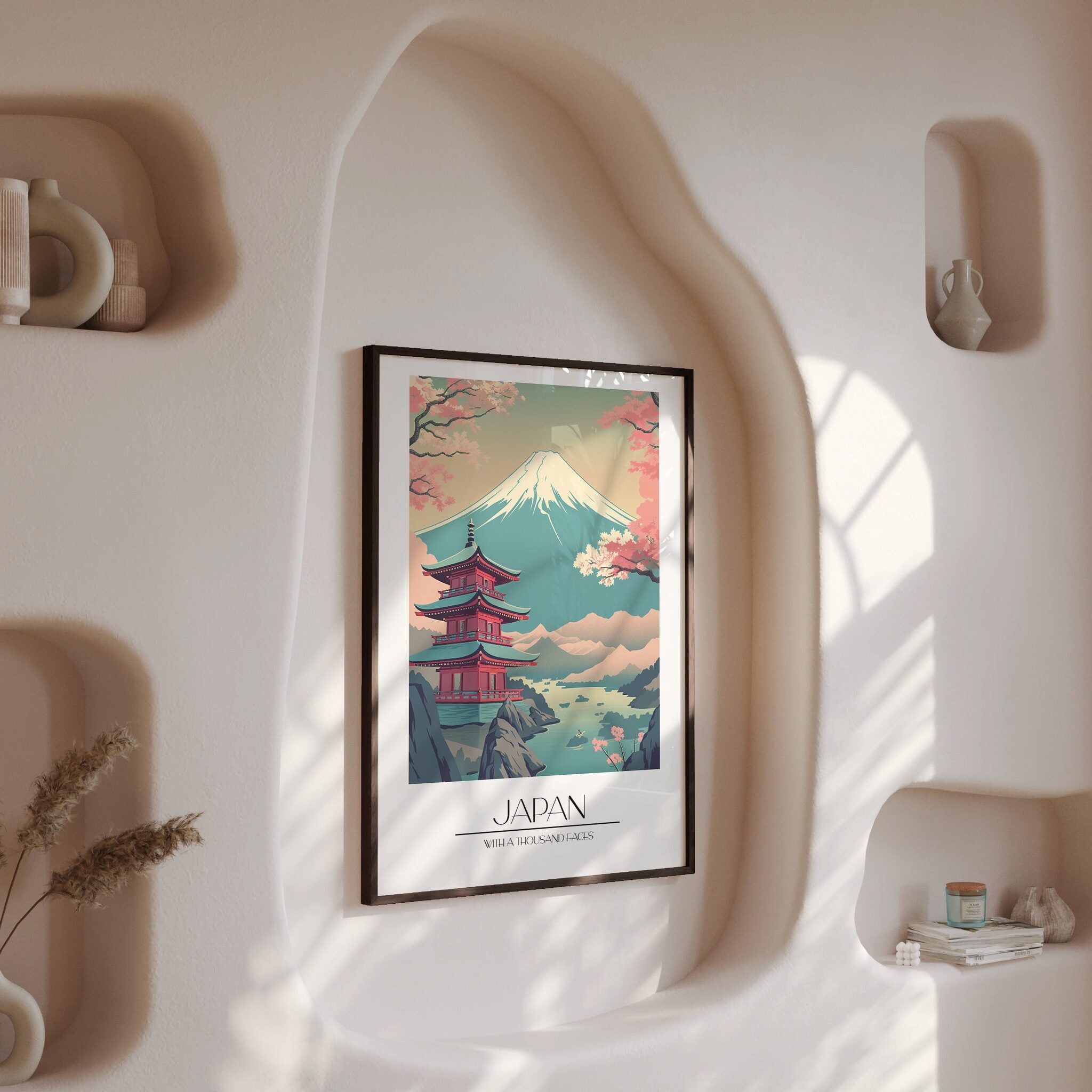 Design Concept No. 13 for Serenity of Fuji Modern Poster Art