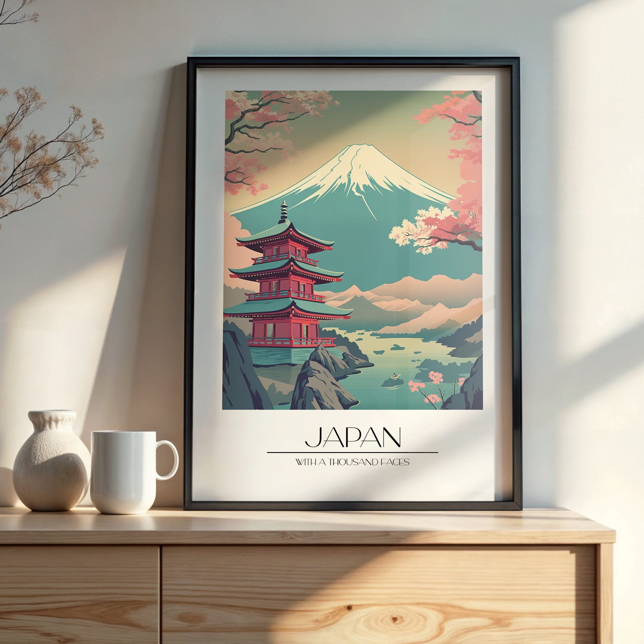 Design Concept No. 22 for Serenity of Fuji Modern Poster Art