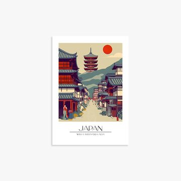 Ancient Street Journey, 21x30cm Poster Unframed