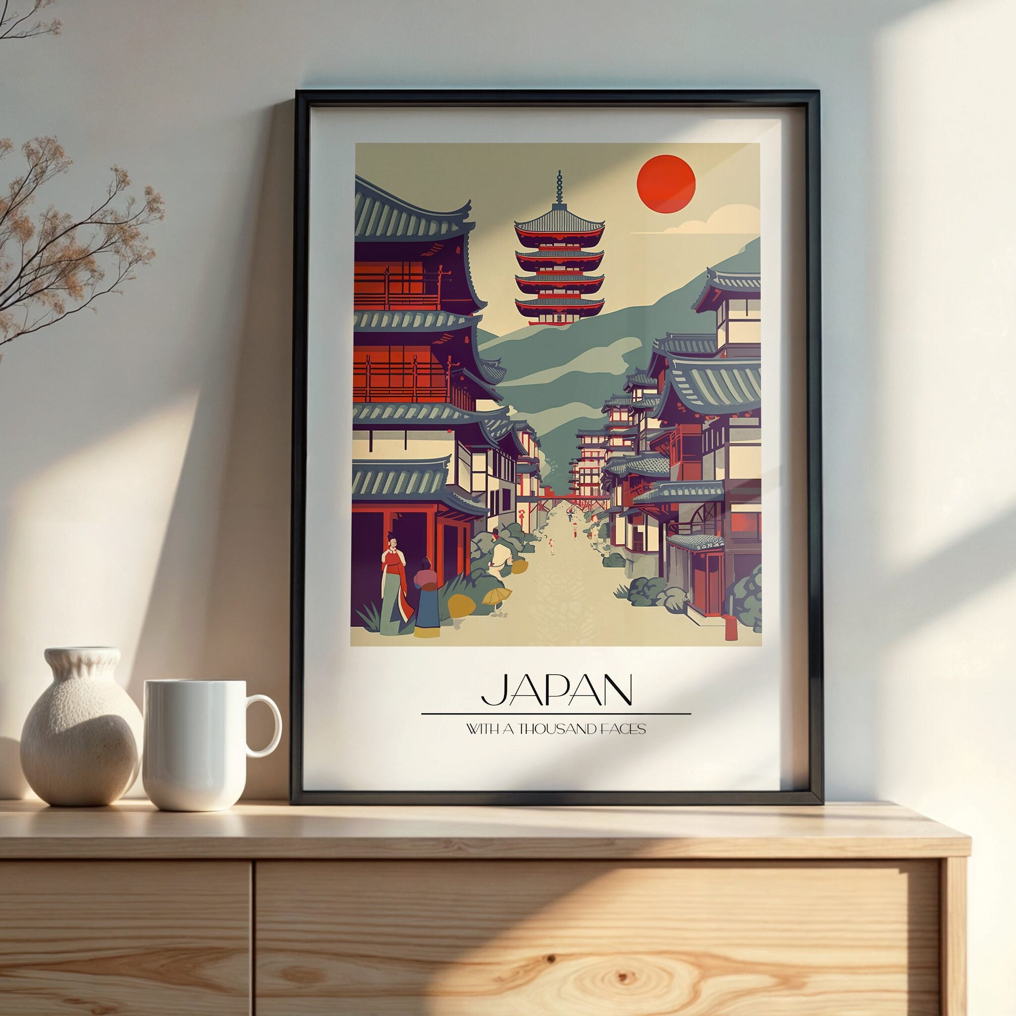 Design Concept No. 22 for Ancient Street Journey Modern Poster Art