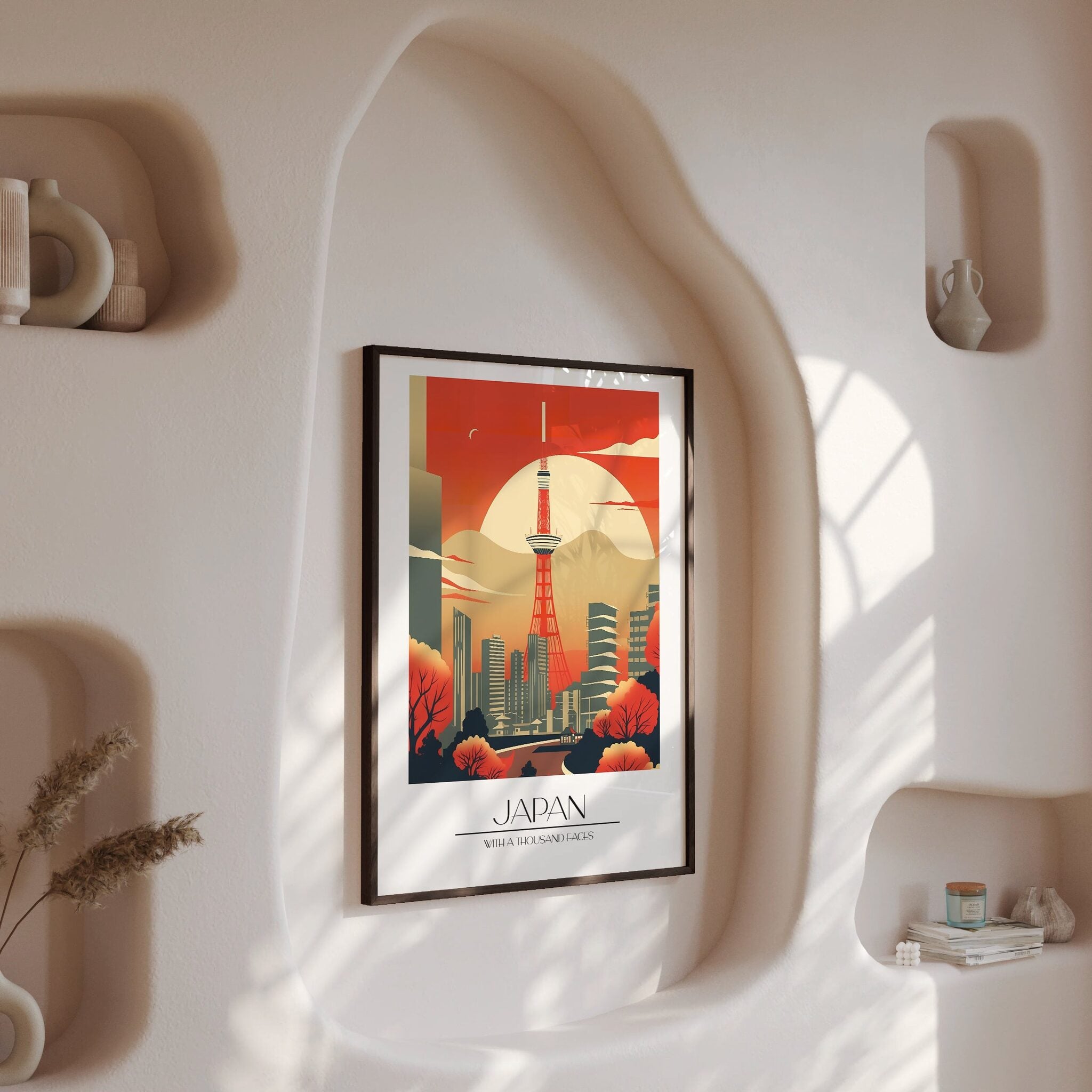 Design Concept No. 13 for Sunset Tower Skyline Modern Poster Art