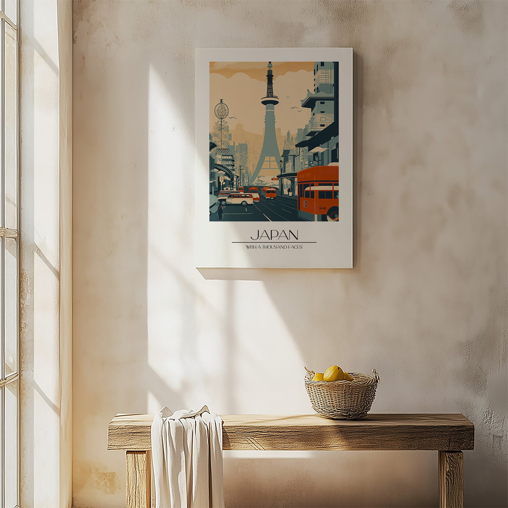 Design Concept No. 54 for Retro Tower Boulevard Modern Satin Canvas Poster Art