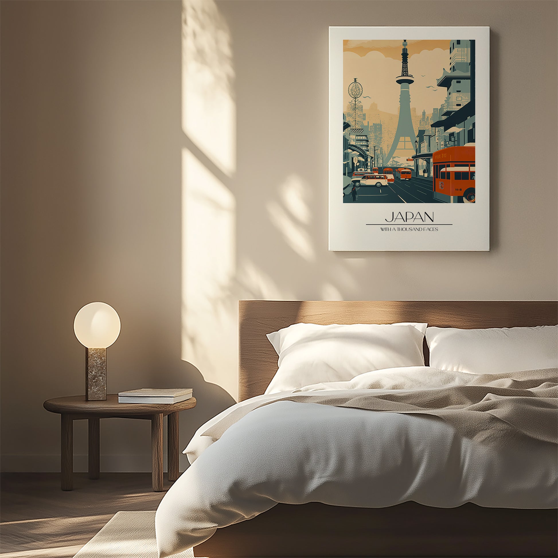 Design Concept No. 55 for Retro Tower Boulevard Modern Satin Canvas Poster Art