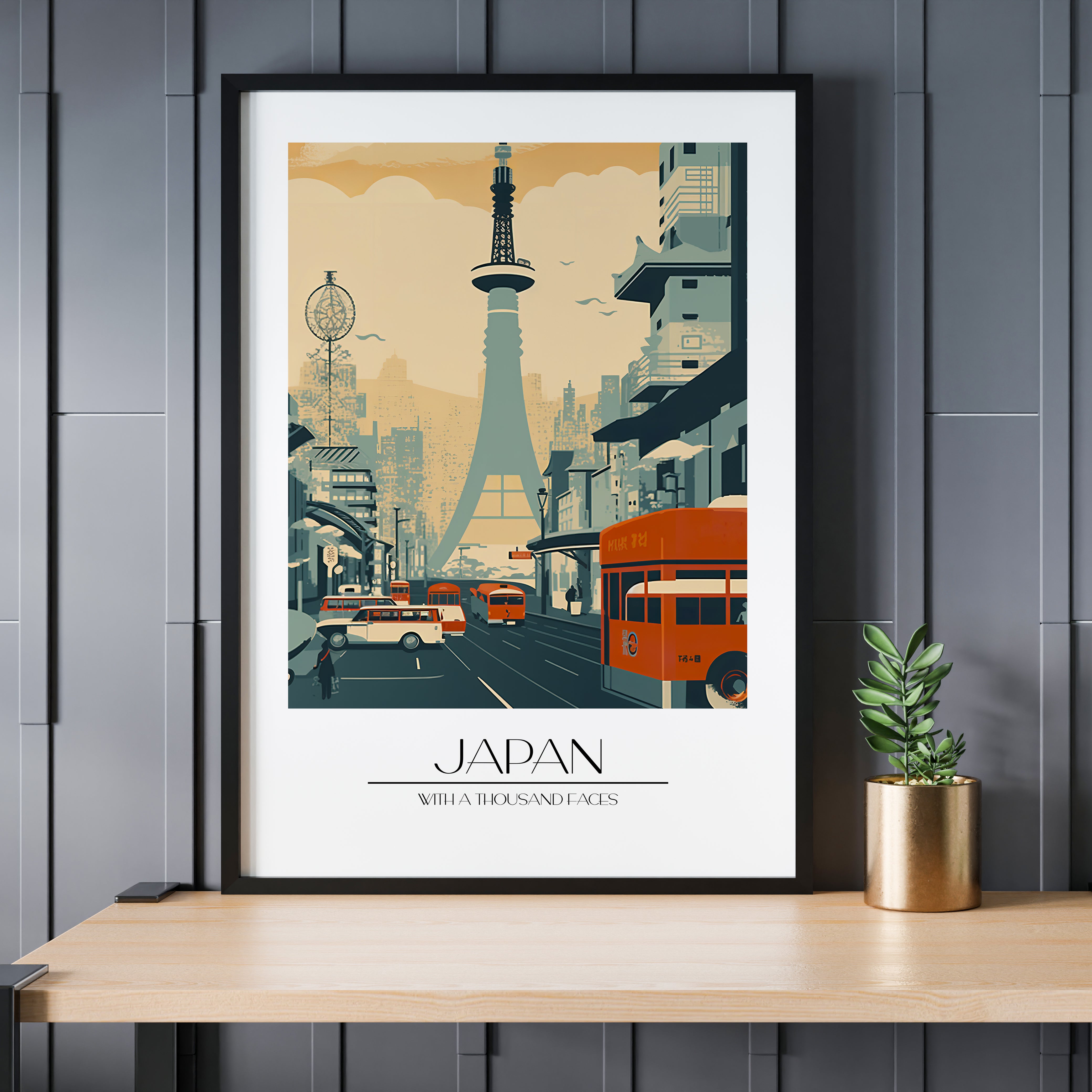 Design Concept No. 24 for Retro Tower Boulevard Modern Poster Art