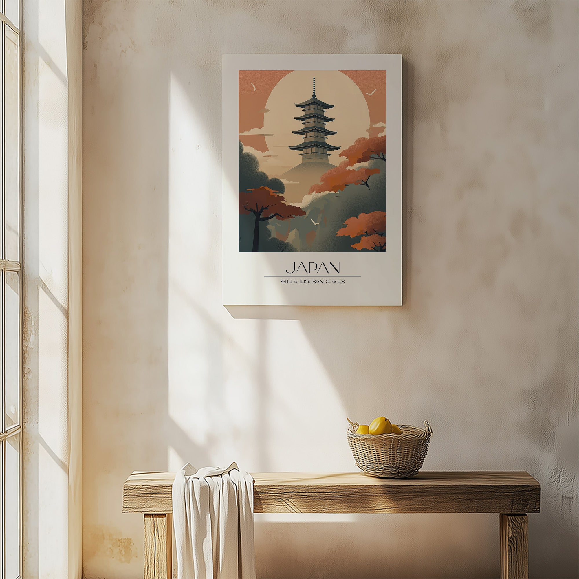 Misty Pagoda Silhouette