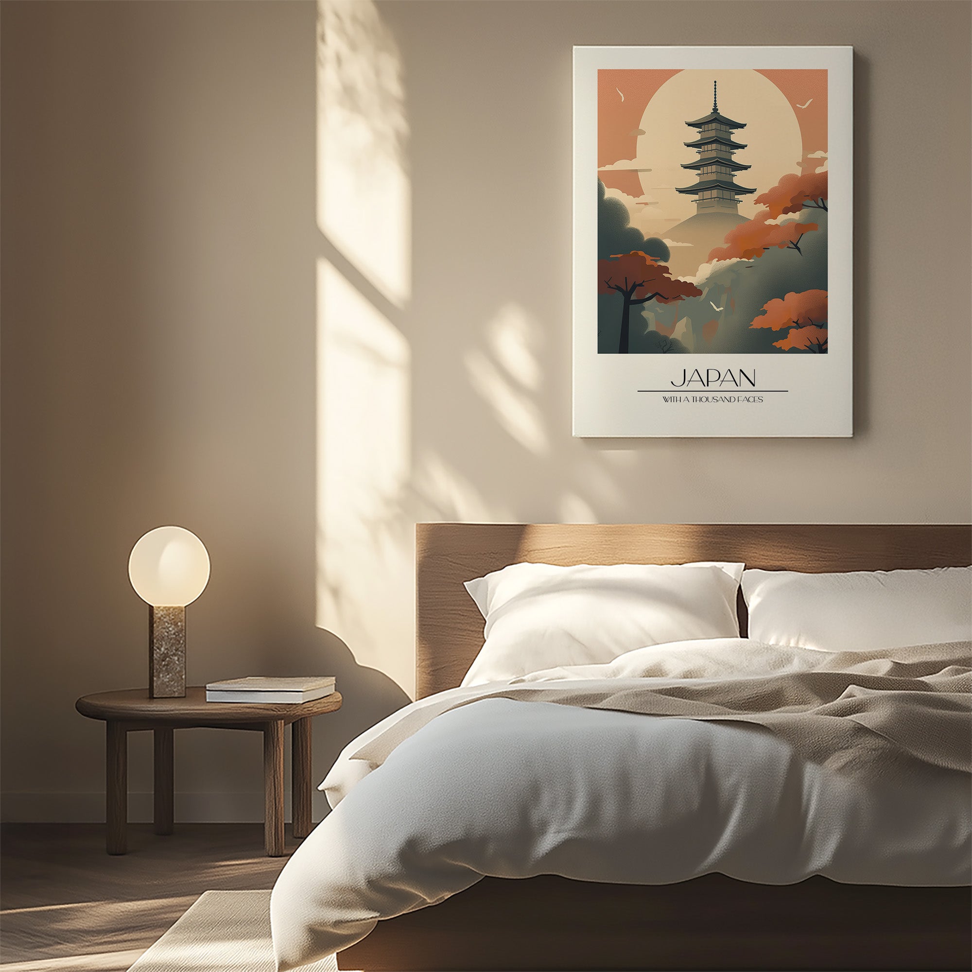 Misty Pagoda Silhouette