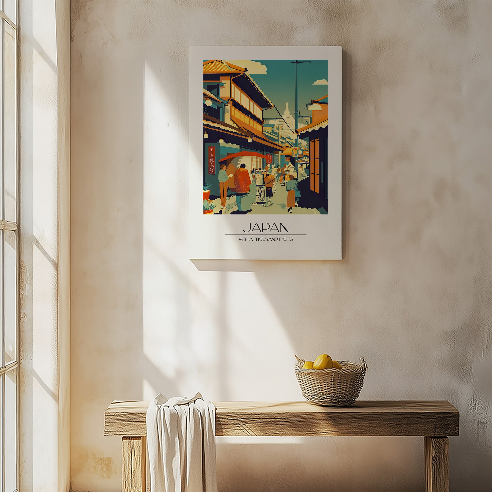 Design Concept No. 54 for Market Lane Stroll Modern Satin Canvas Poster Art