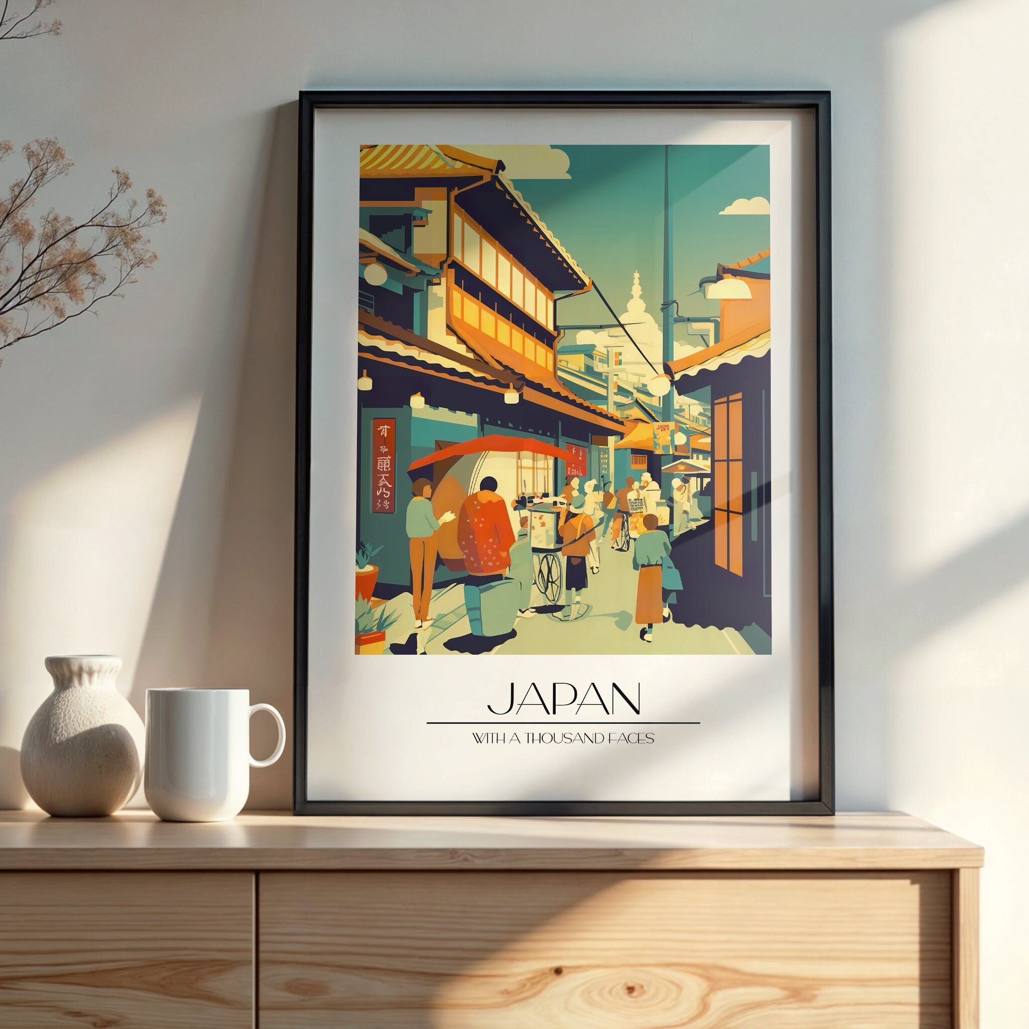 Design Concept No. 22 for Market Lane Stroll Modern Poster Art