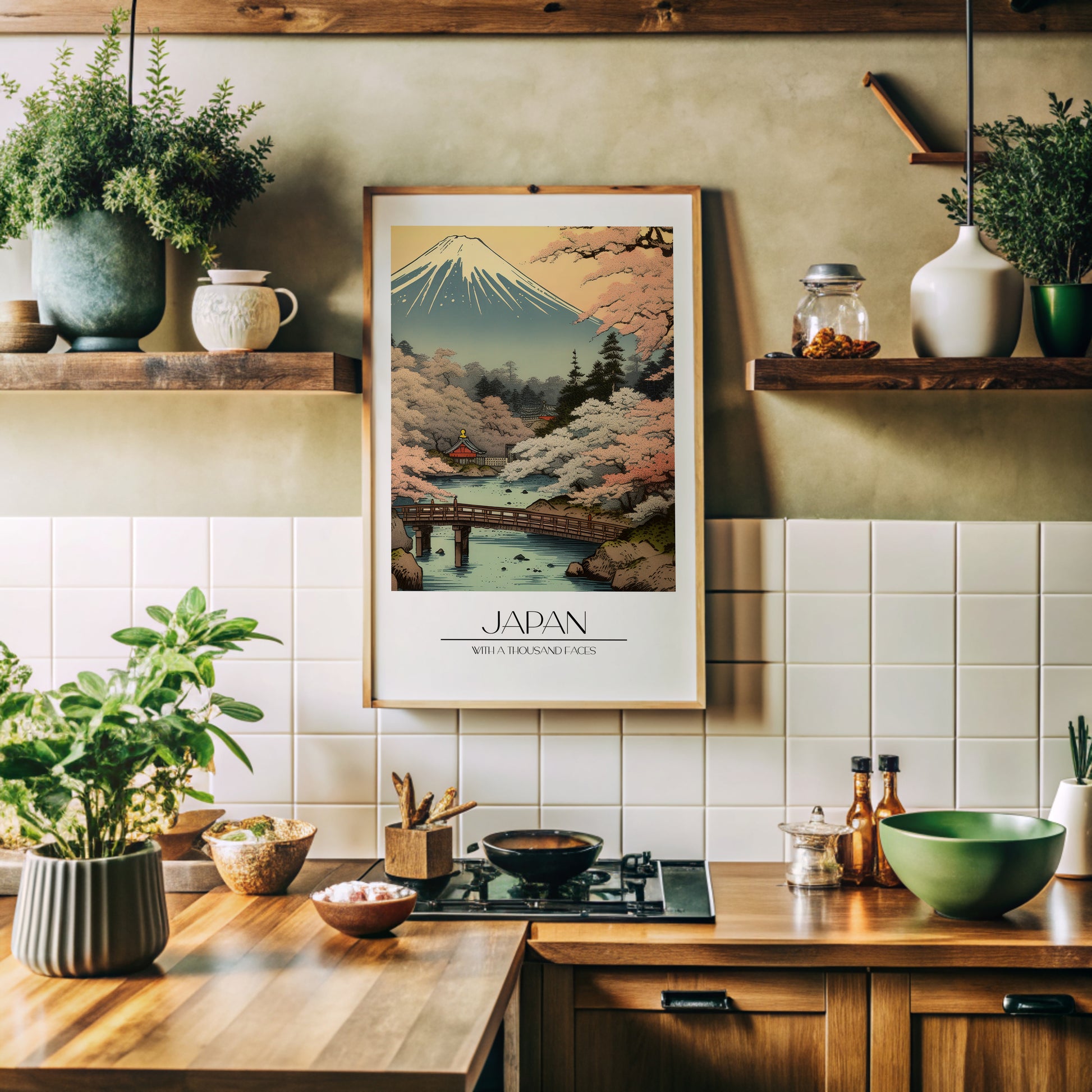 Design Concept No. 41 for Serene Sakura Summit Modern Poster Art