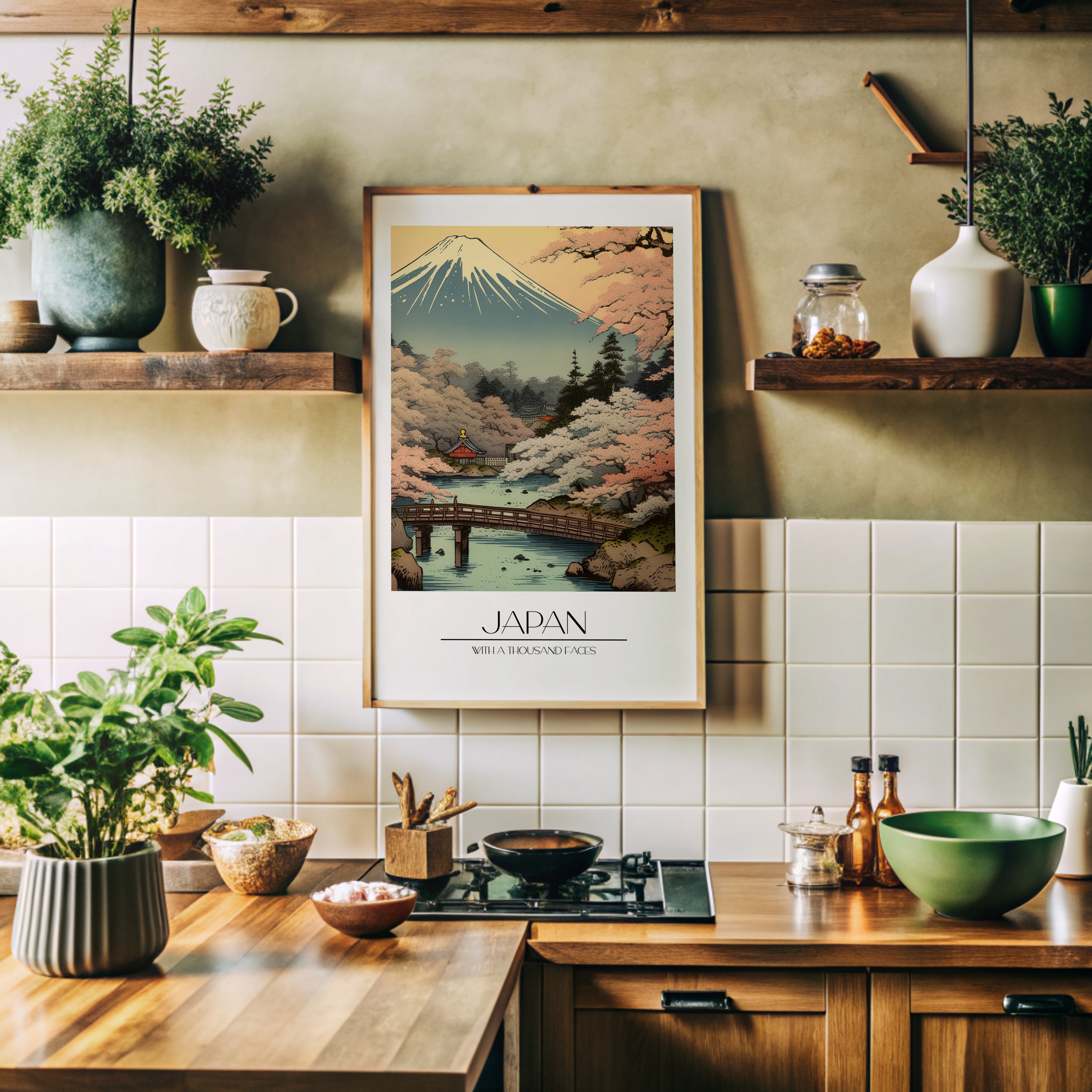 Design Concept No. 41 for Serene Sakura Summit Modern Poster Art