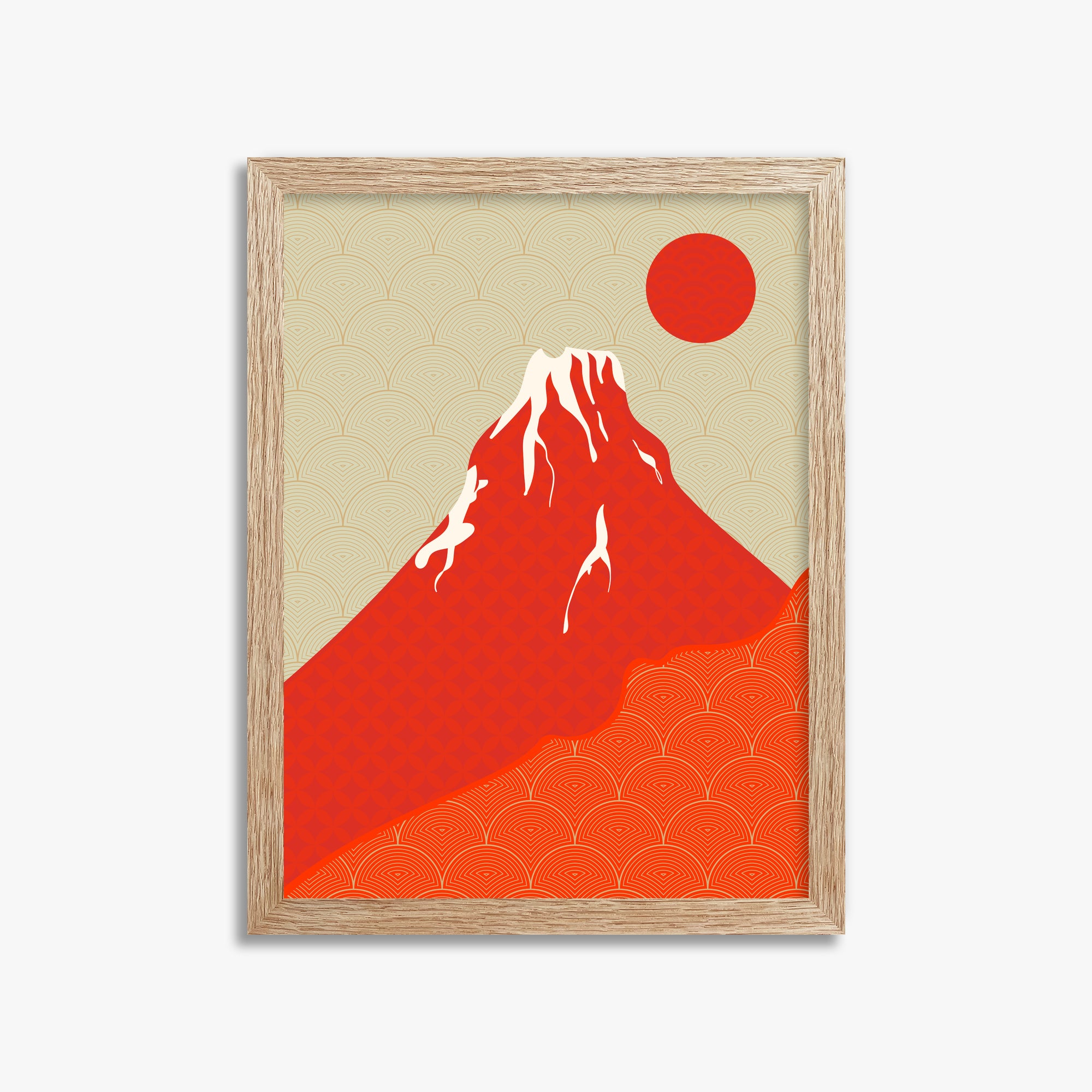 Tramonto del Fuji cremisi