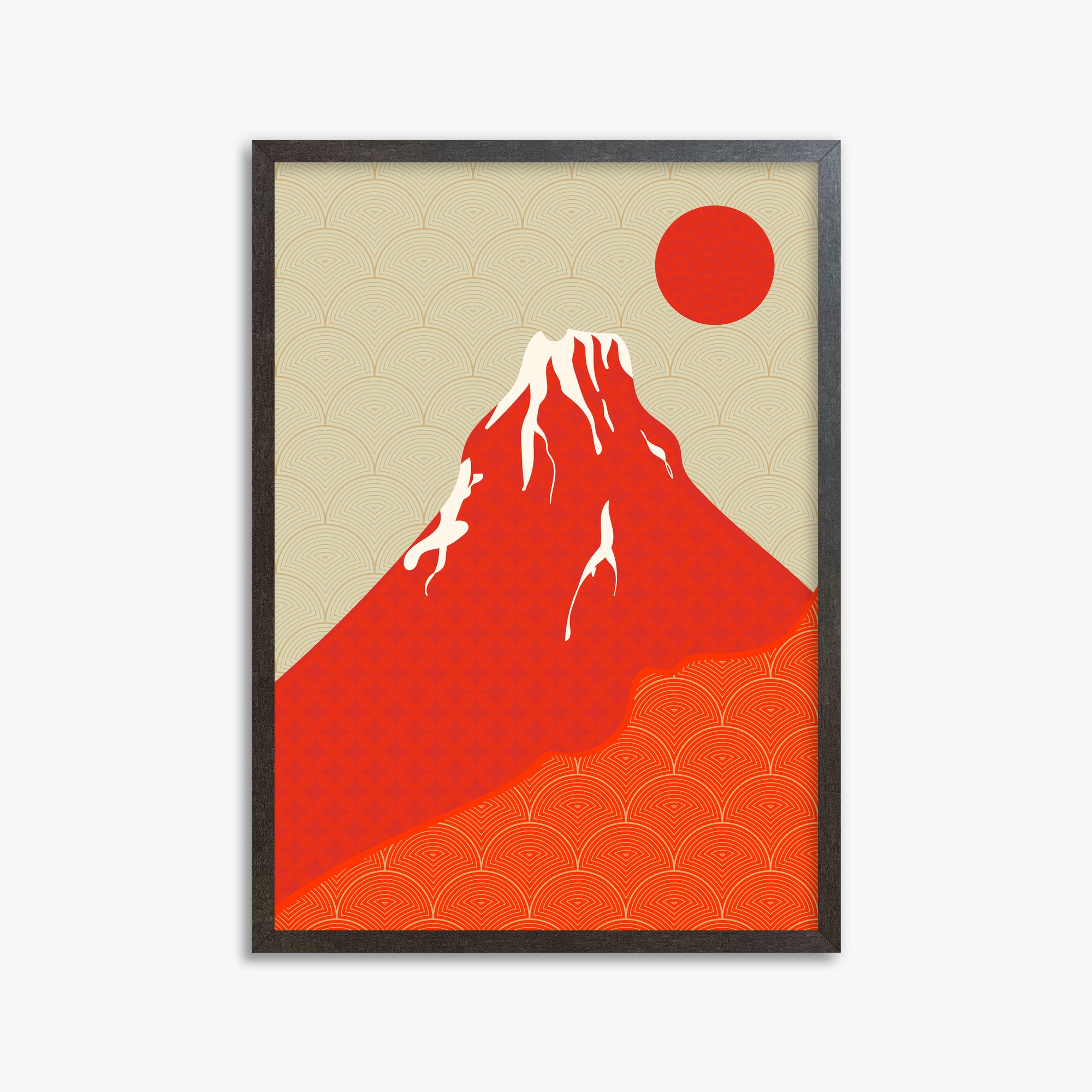 Tramonto del Fuji cremisi