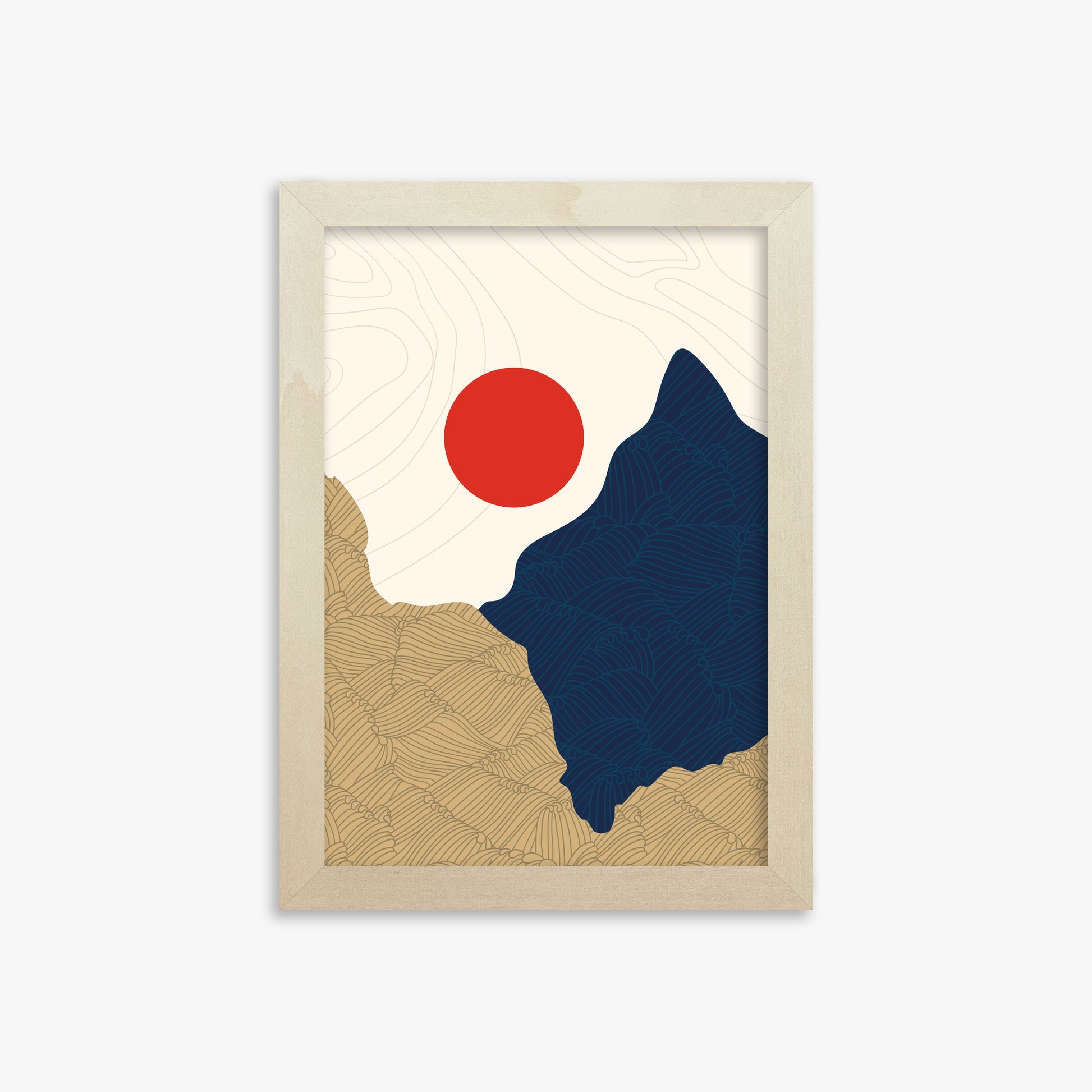 Sacred Gate Sunrise, 21x30cm Framed Poster With Lime Wood Frame