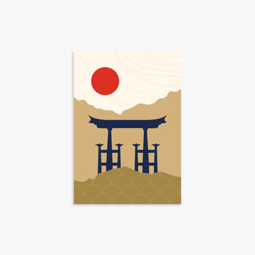 Serene Torii Gate, 21x30cm Poster Unframed