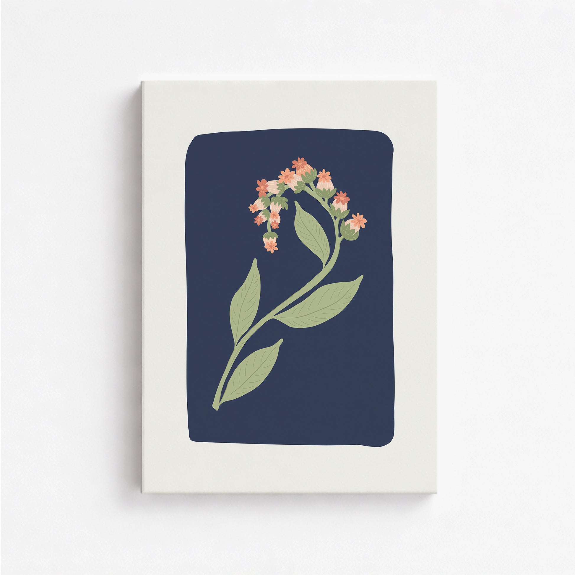 Midnight Bloom, 50x70cm Satin Canvas Poster
