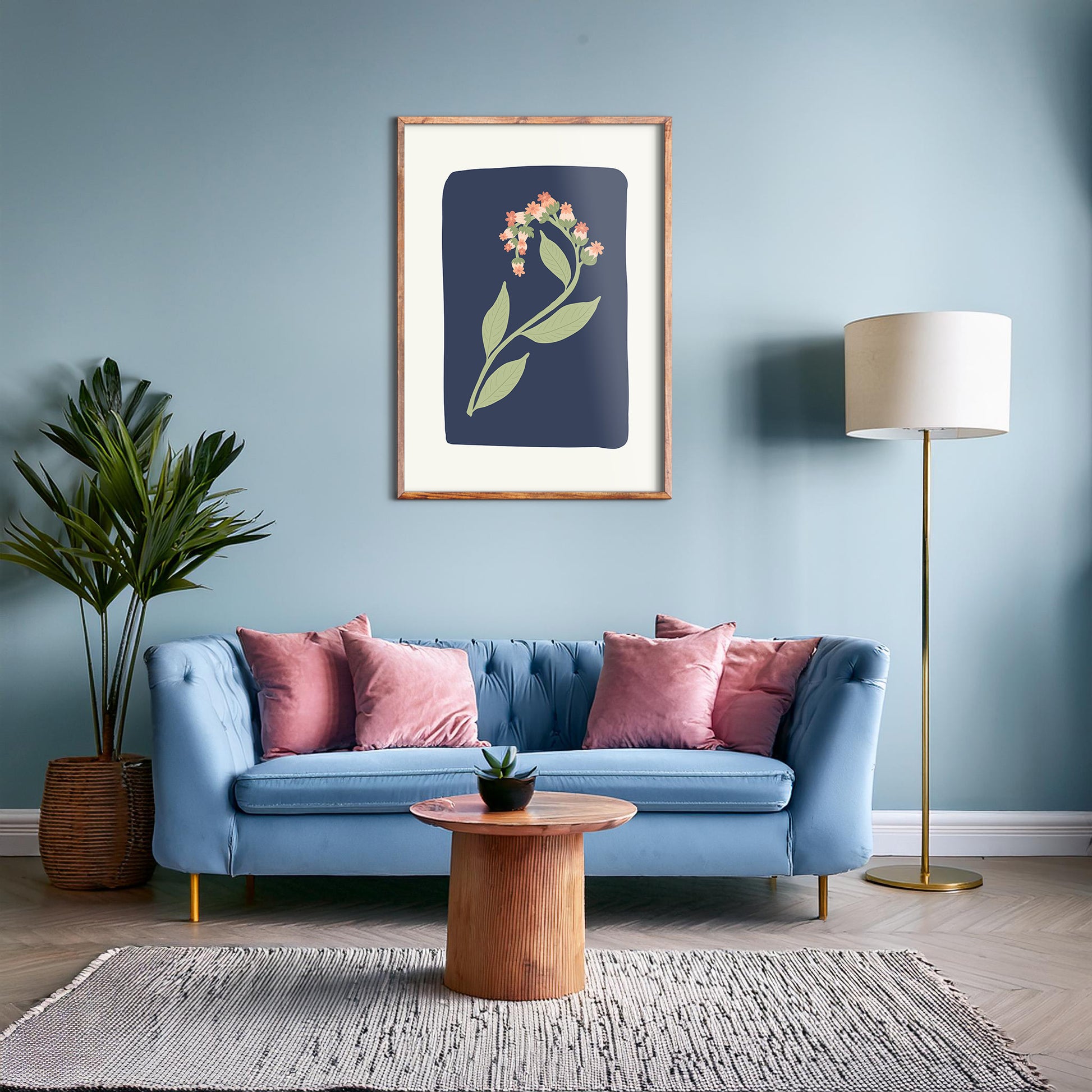 Design Concept No. 28 for Midnight Bloom Modern Poster Art