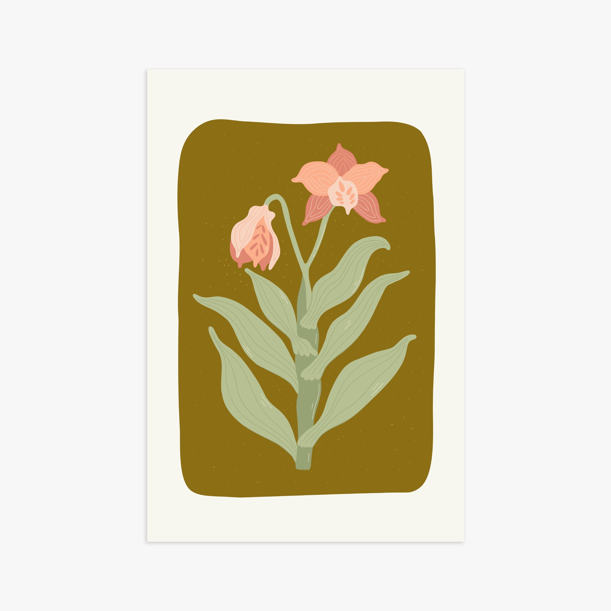 Vintage Bloom Orchid, 61x91cm Poster Unframed
