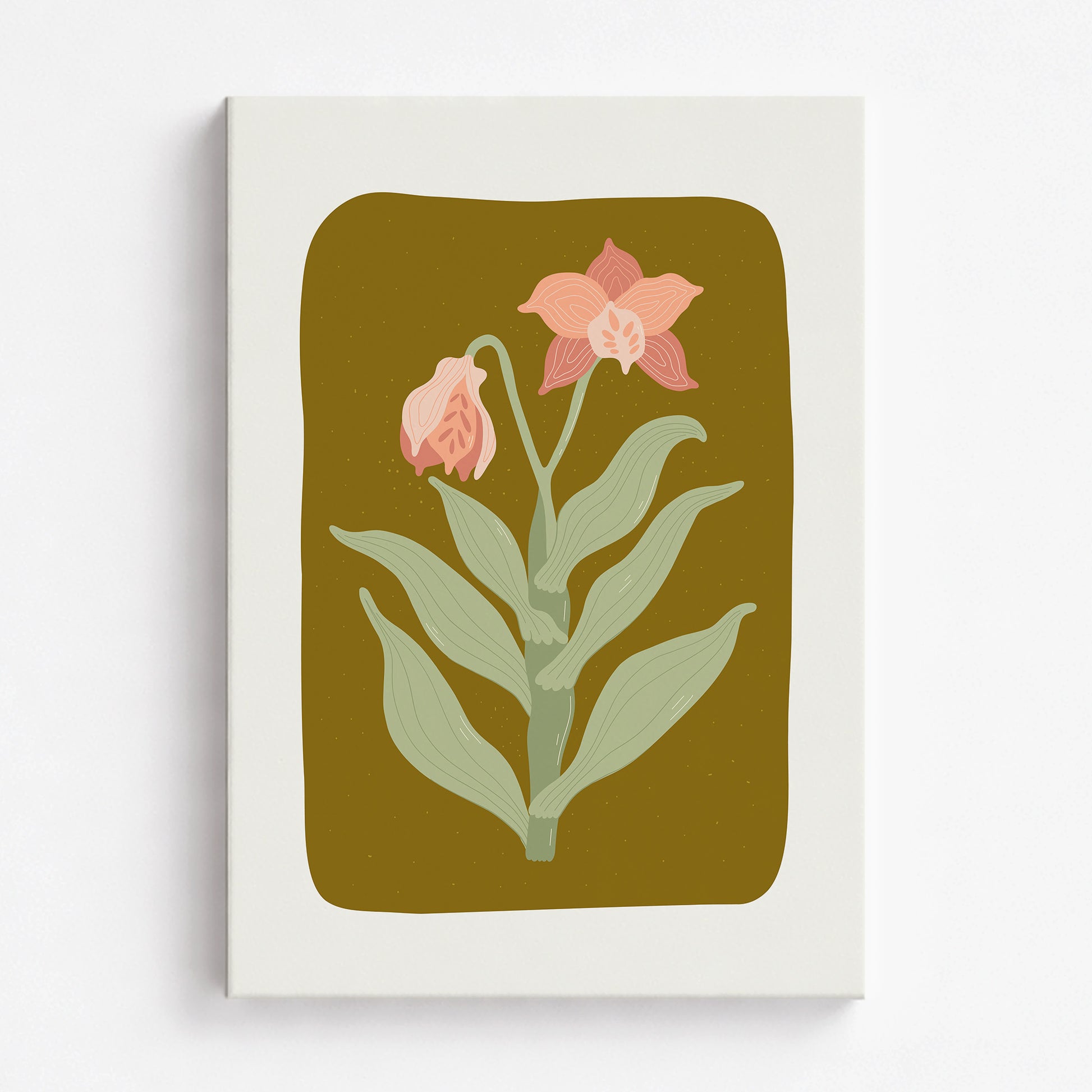 Vintage Bloom Orchid, 70x100cm Satin Canvas Poster