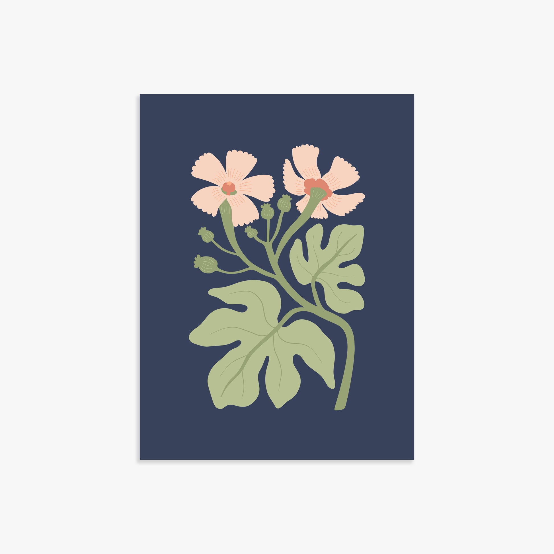 Midnight Garden Blooms, 30x40cm Poster Unframed