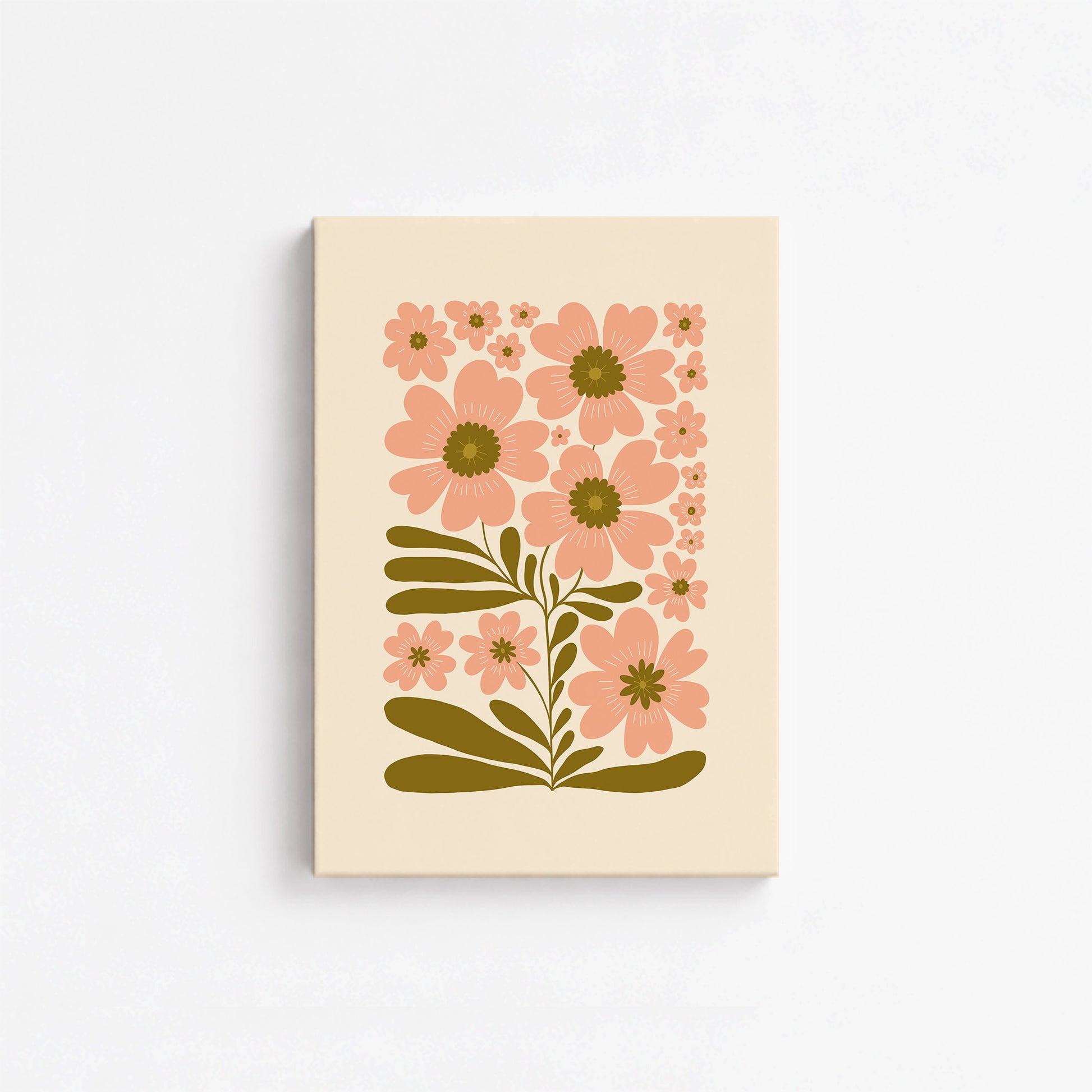Blooming Folklore, 21x30cm Satin Canvas Poster