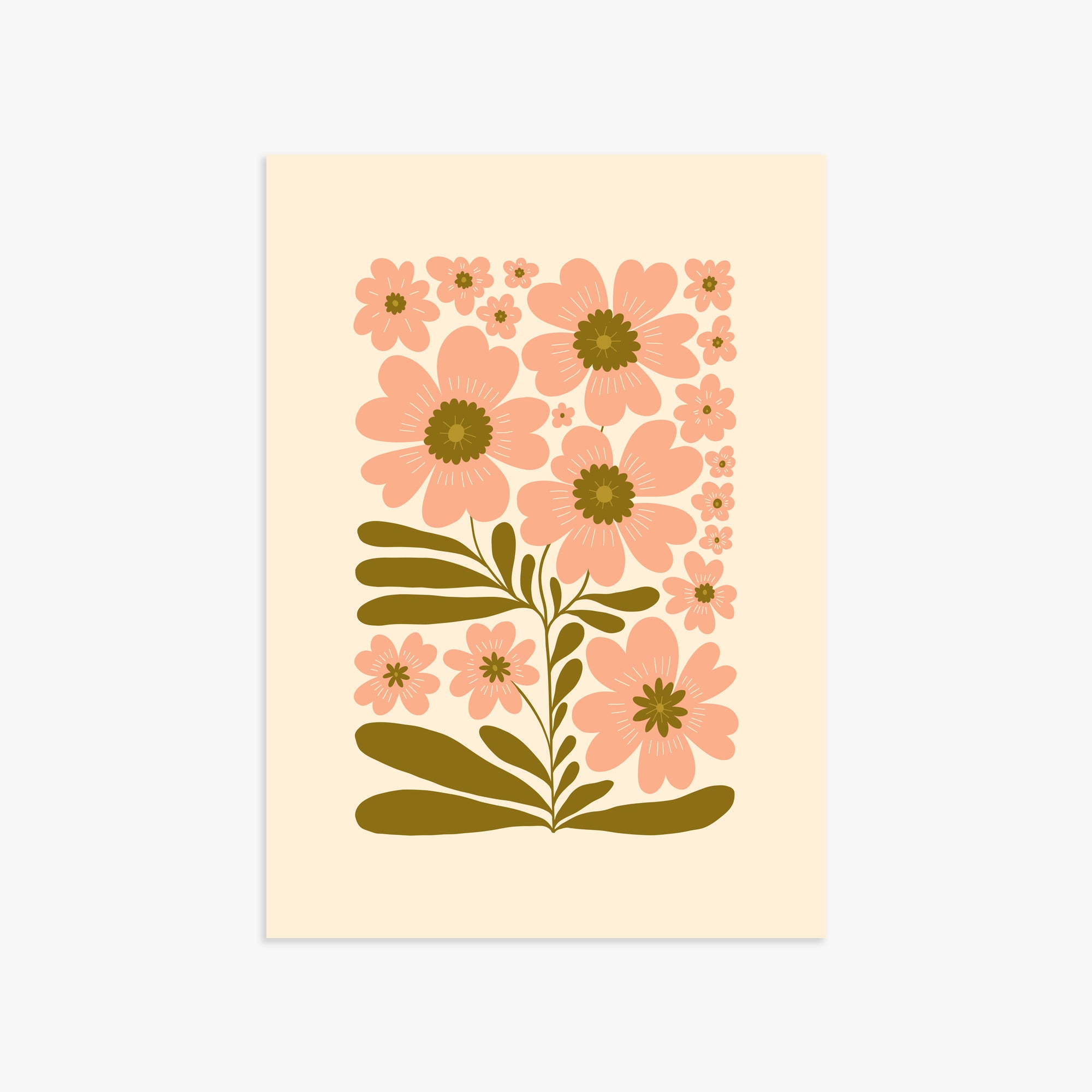 Blooming Folklore, 50x70cm Poster Unframed