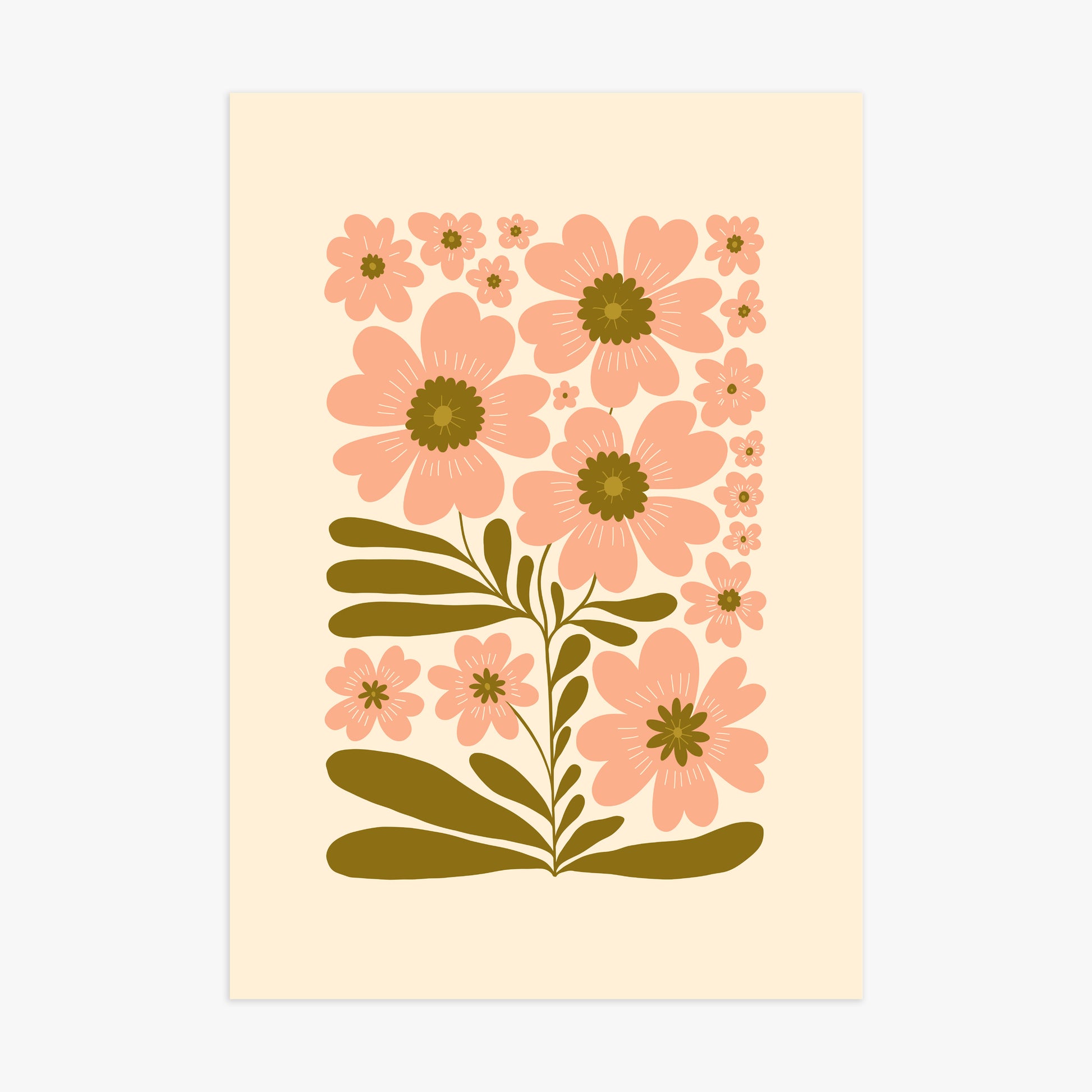 Blooming Folklore, 70x100cm Poster Unframed