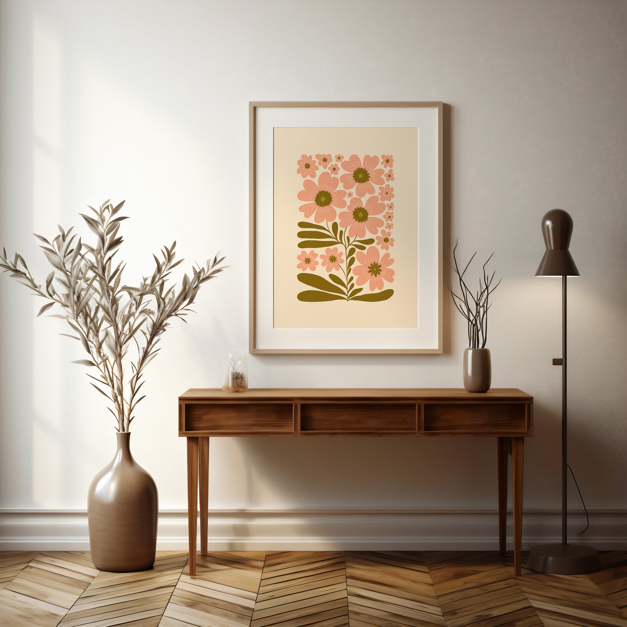 Design Concept No. 37 for Blooming Folklore Modern Poster Art