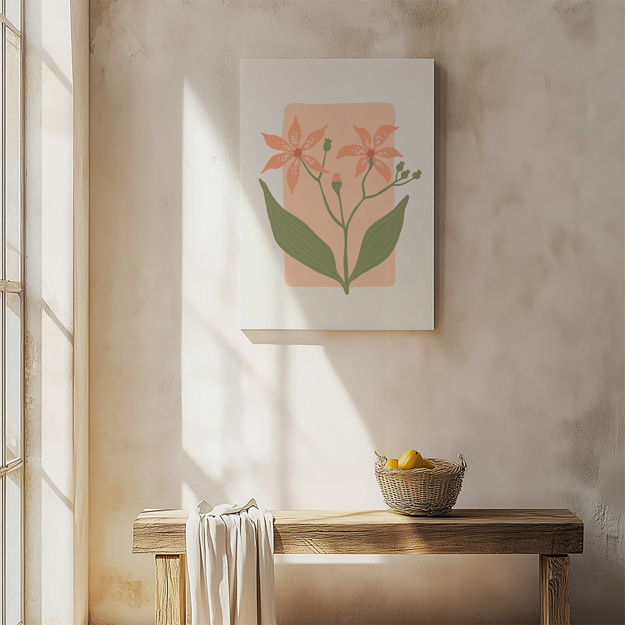 Peach Lily Blooms