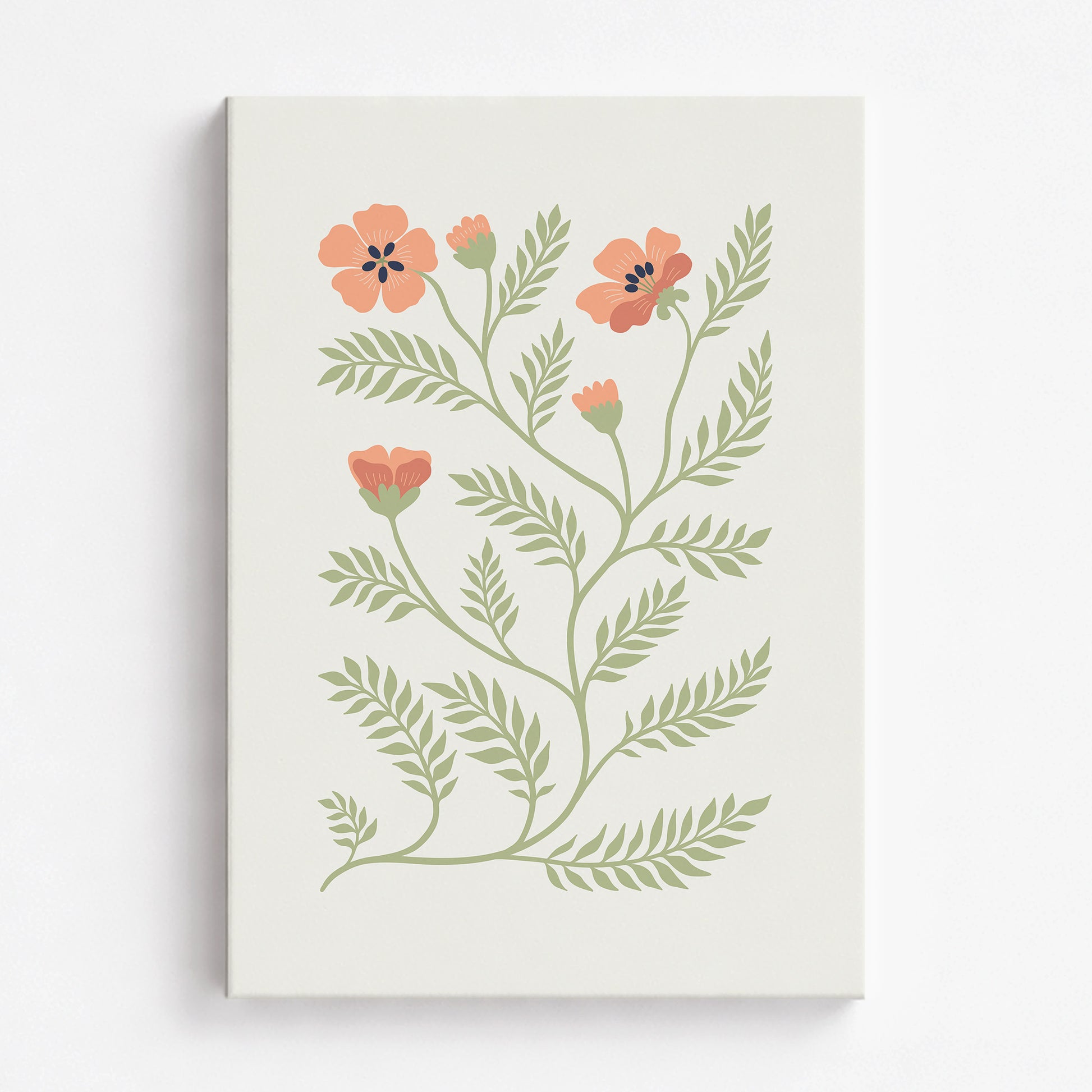 Verdant Sprig, 70x100cm Satin Canvas Poster