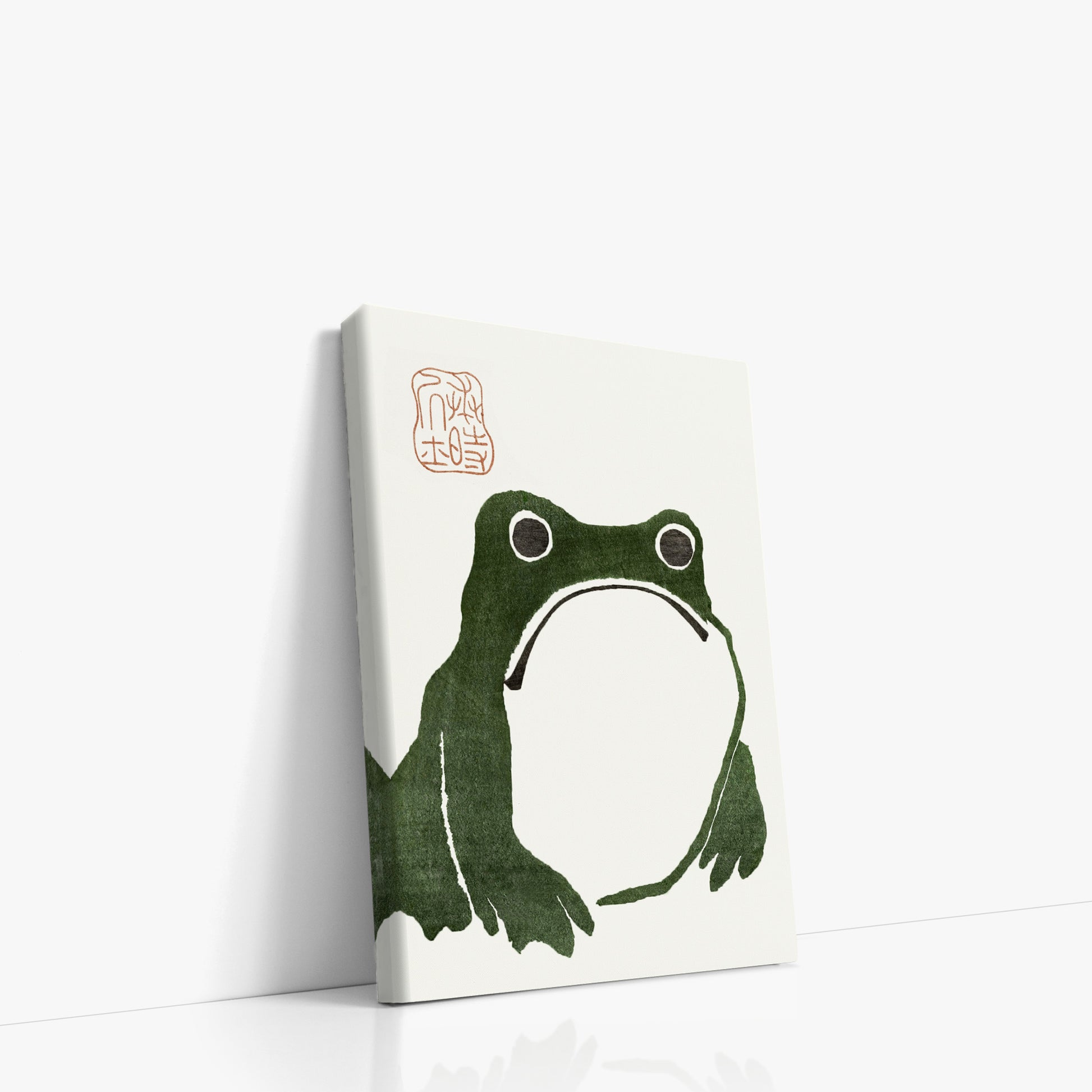 Matsumoto Hoji: The Toad, 21x30cm Satin Canvas Art Reproduction Left Angle