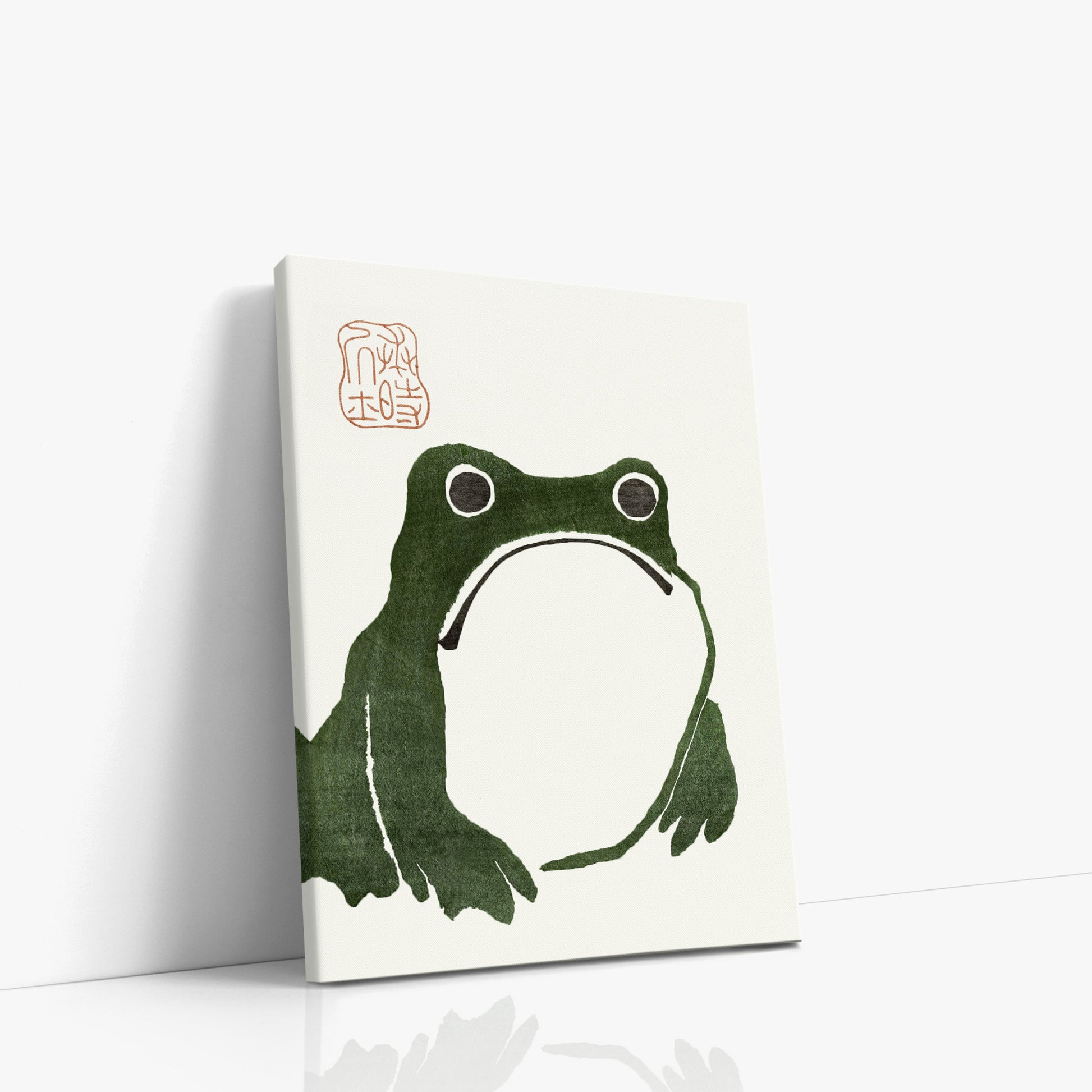 Matsumoto Hoji: The Toad, 30x40cm Satin Canvas Art Reproduction Left Angle