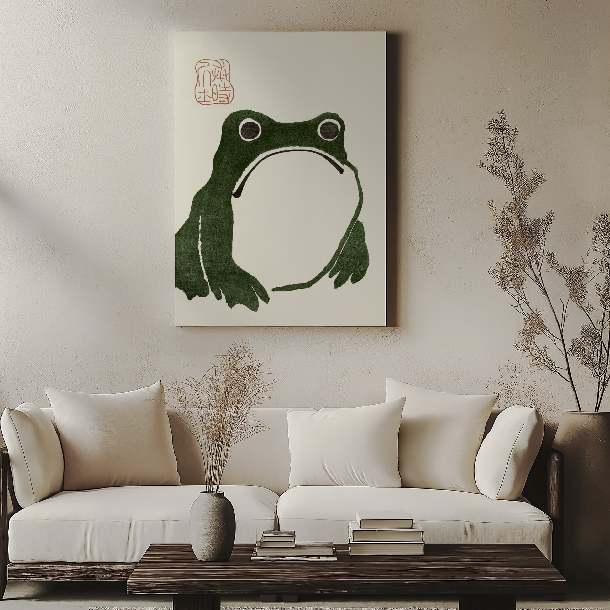 Design Concept No. 57 for Matsumoto Hoji: The Toad Japanese Satin Canvas Wall Art