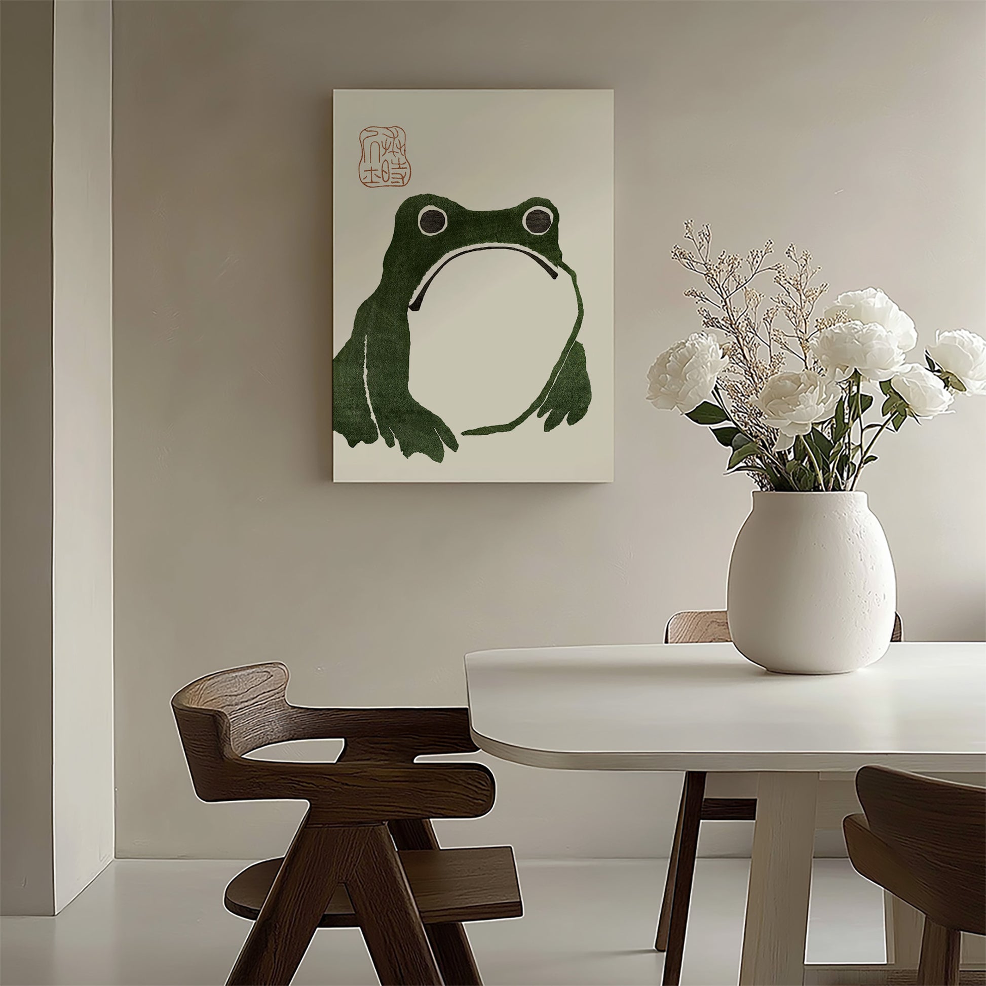 Design Concept No. 58 for Matsumoto Hoji: The Toad Japanese Satin Canvas Wall Art