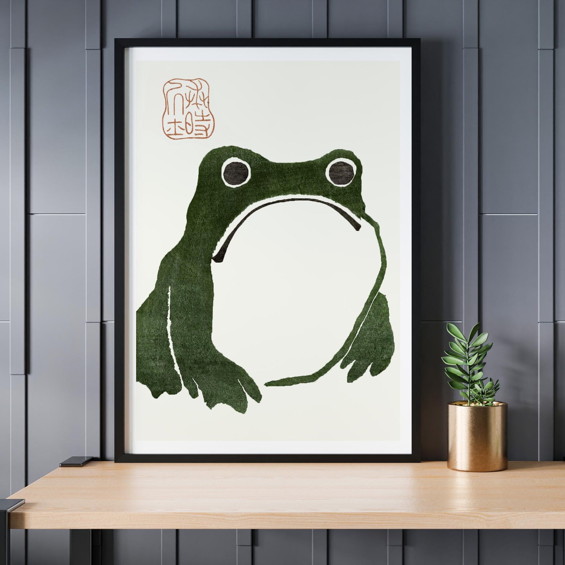 Design concept No. 24 for Matsumoto Hoji: The Toad Japanese Wall Art