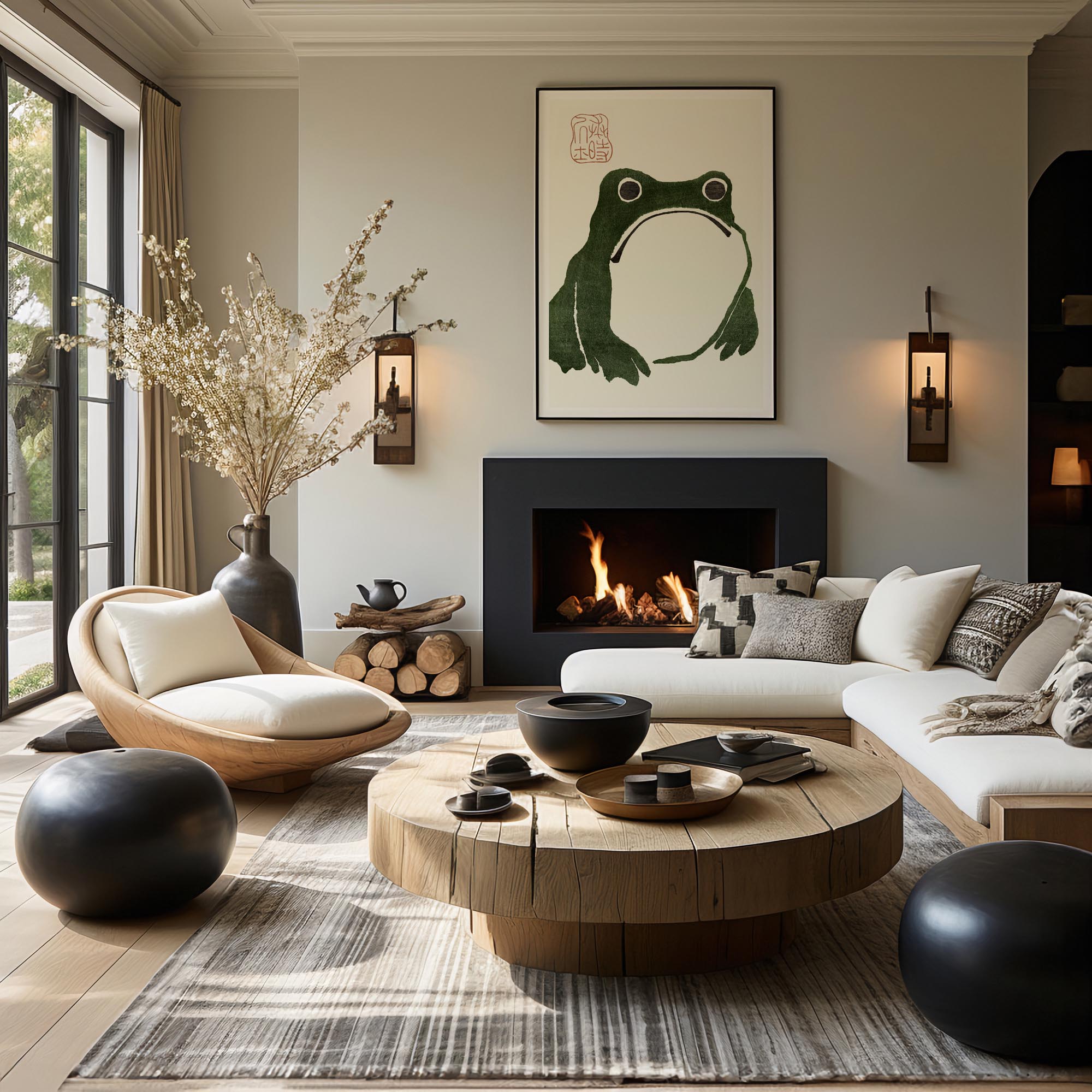 Design concept No. 39 for Matsumoto Hoji: The Toad Japanese Wall Art