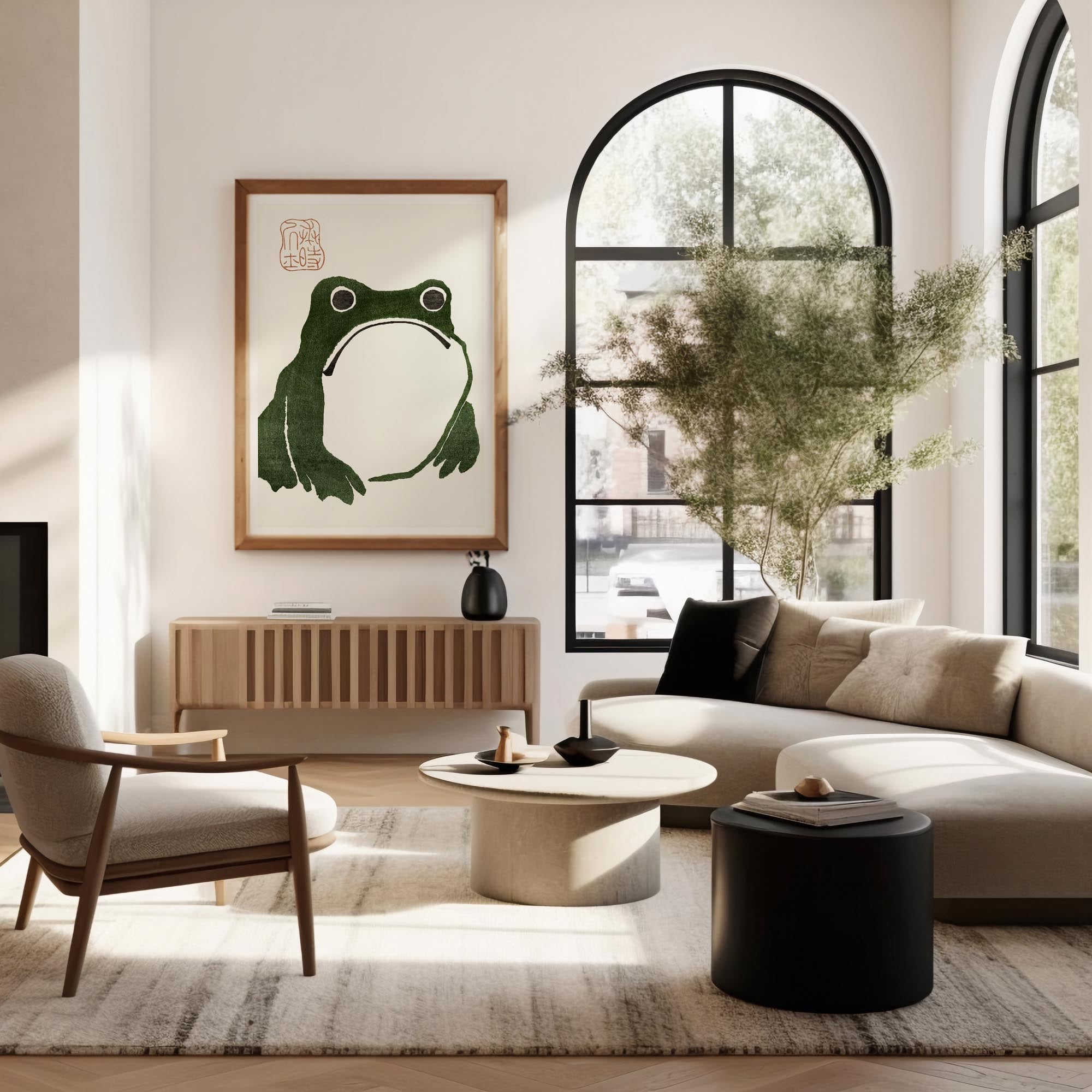 Design concept No. 40 for Matsumoto Hoji: The Toad Japanese Wall Art