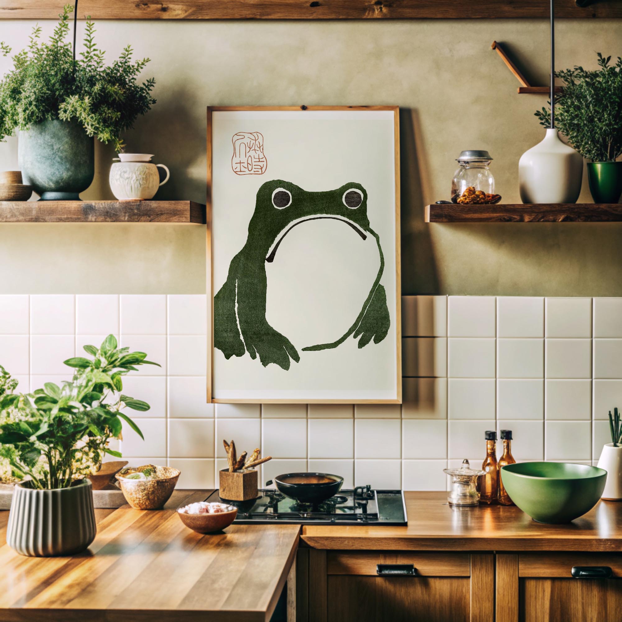 Design concept No. 41 for Matsumoto Hoji: The Toad Japanese Wall Art
