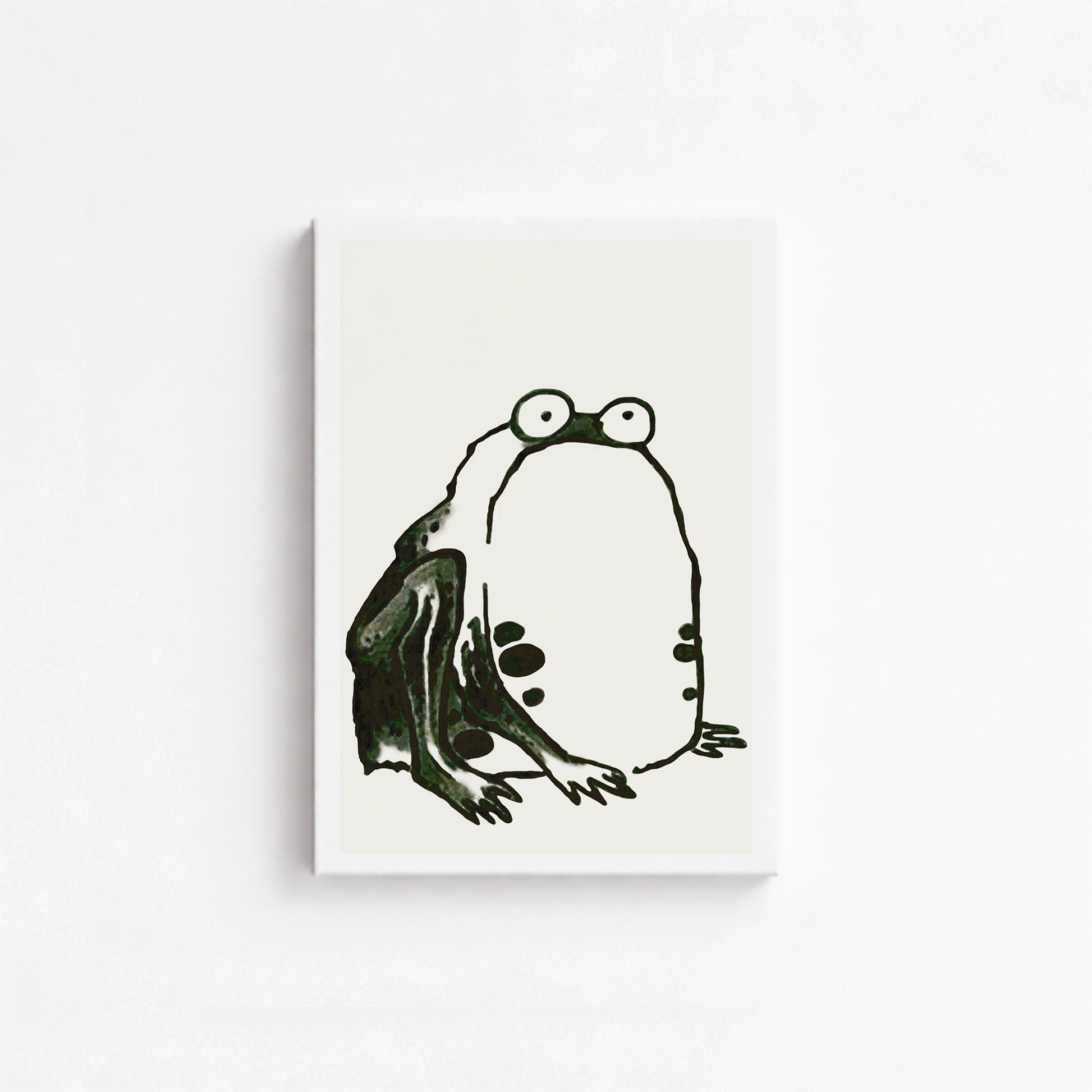 Itō Jakuchū: Sumo Toad, 21x30cm Satin Canvas Art Reproduction